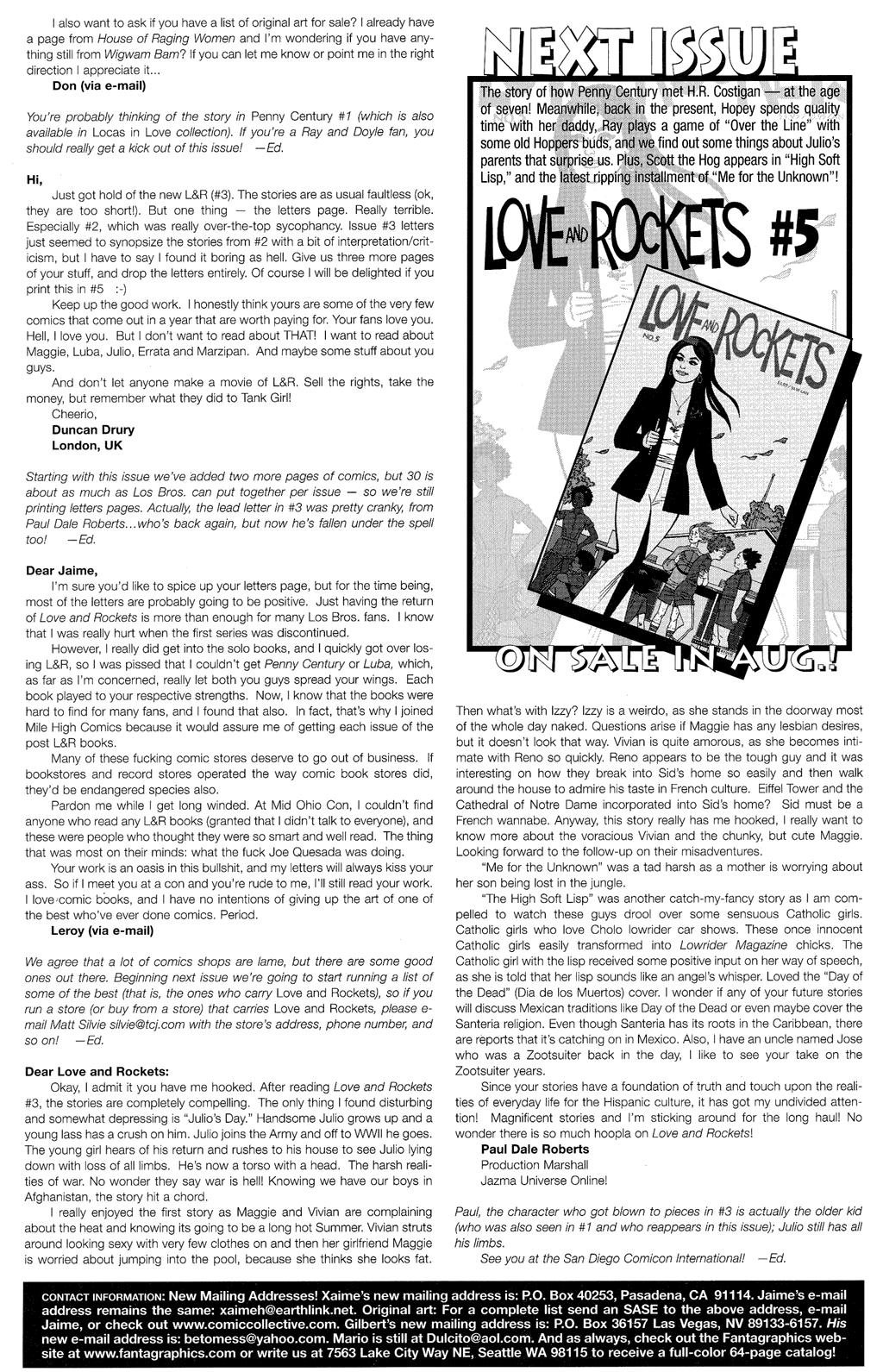 Read online Love and Rockets (2001) comic -  Issue #4 - 33