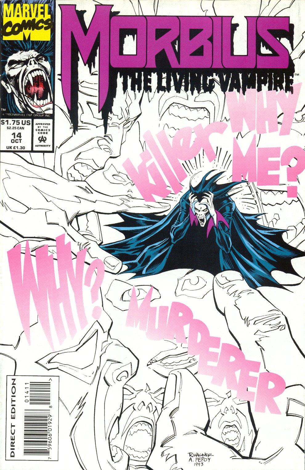 Read online Morbius: The Living Vampire (1992) comic -  Issue #14 - 1