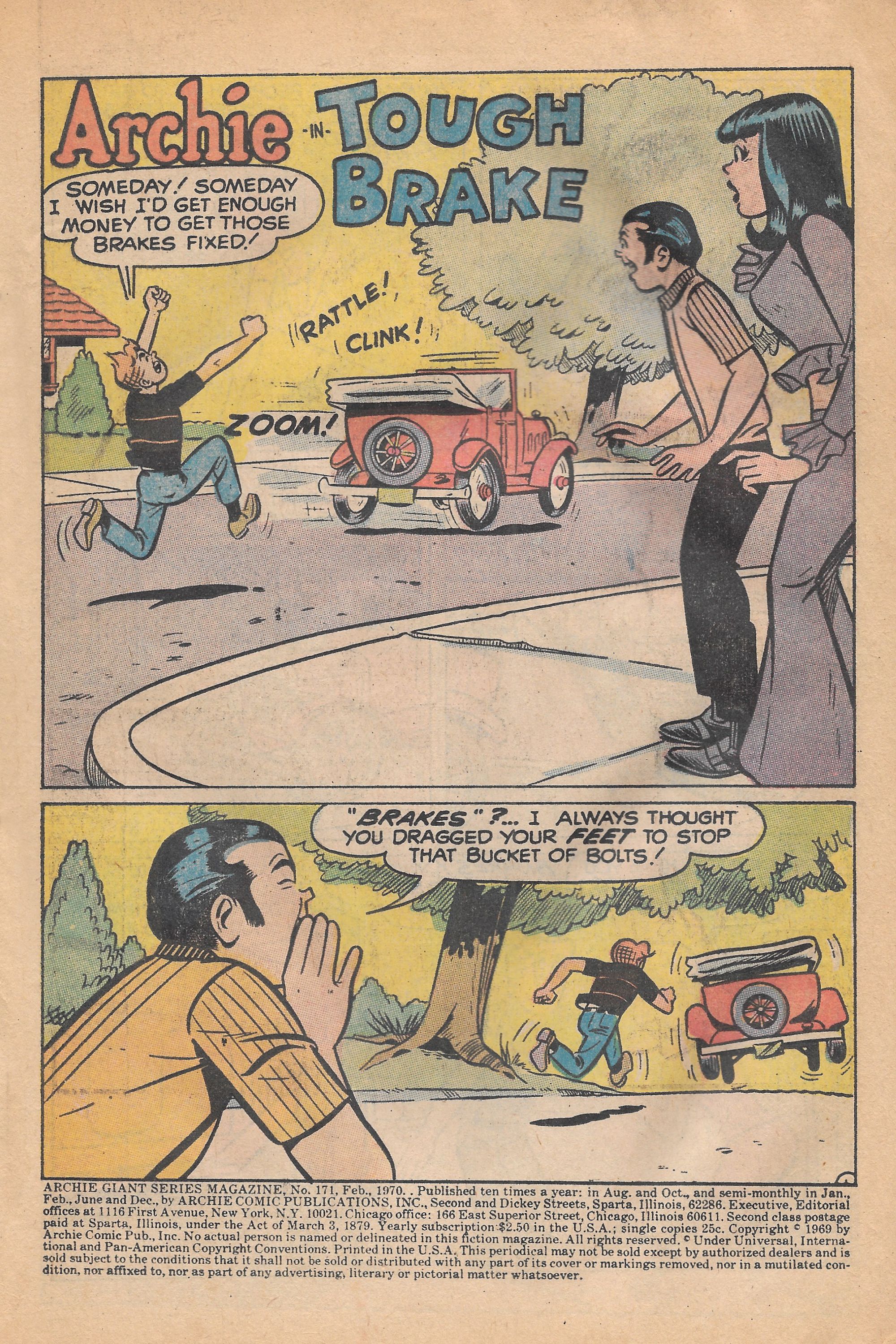 Read online Archie Giant Series Magazine comic -  Issue #171 - 3