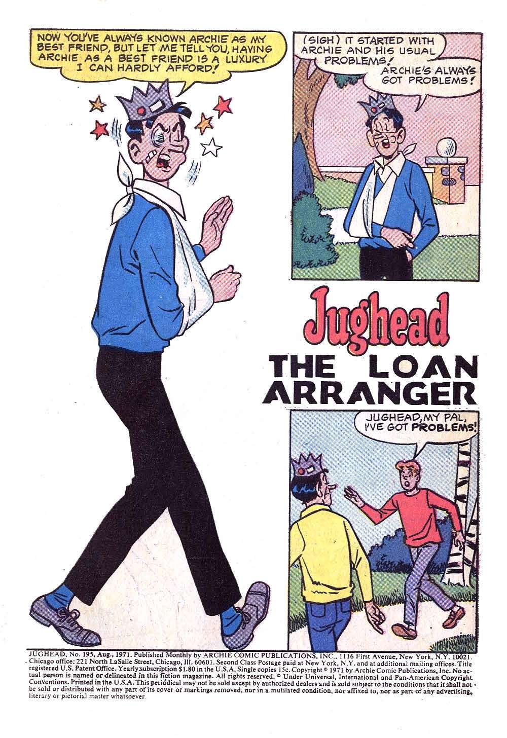 Read online Jughead (1965) comic -  Issue #195 - 3