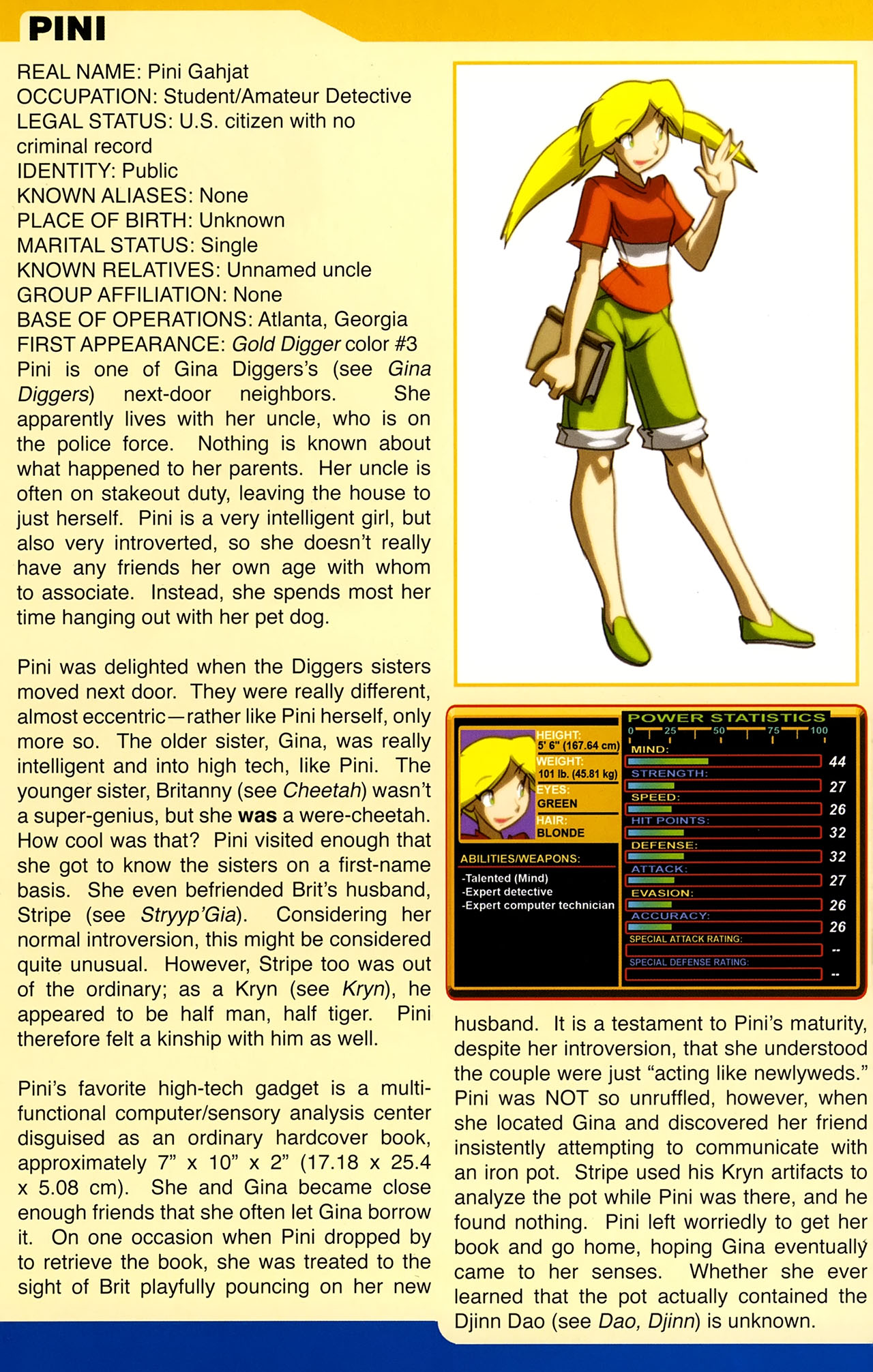 Read online Gold Digger Sourcebook: The Official Handbook of the GD Universe comic -  Issue #11 - 15