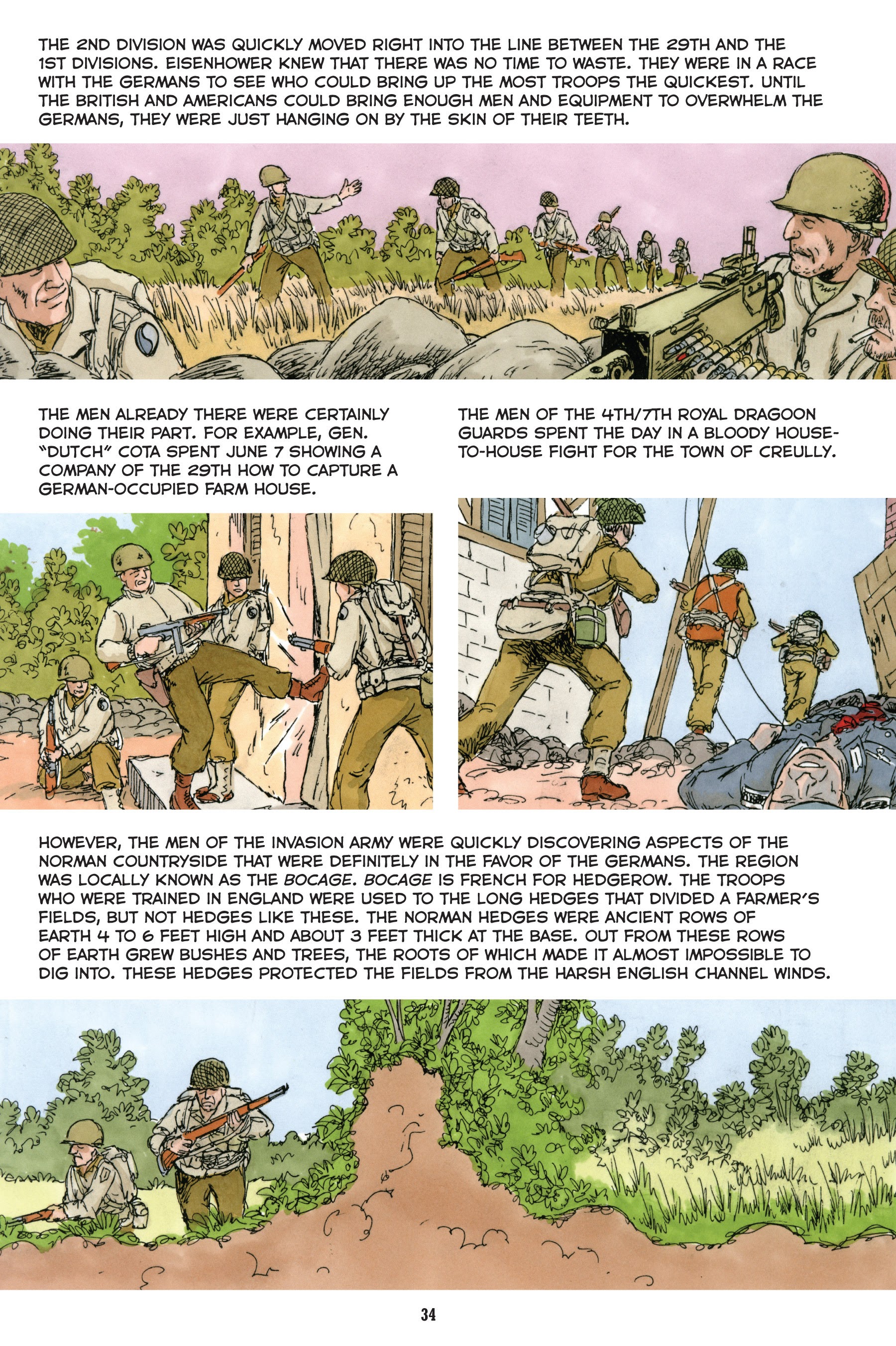 Read online Normandy: A Graphic History of D-Day, the Allied Invasion of Hitler's Fortress Europe comic -  Issue # TPB - 35