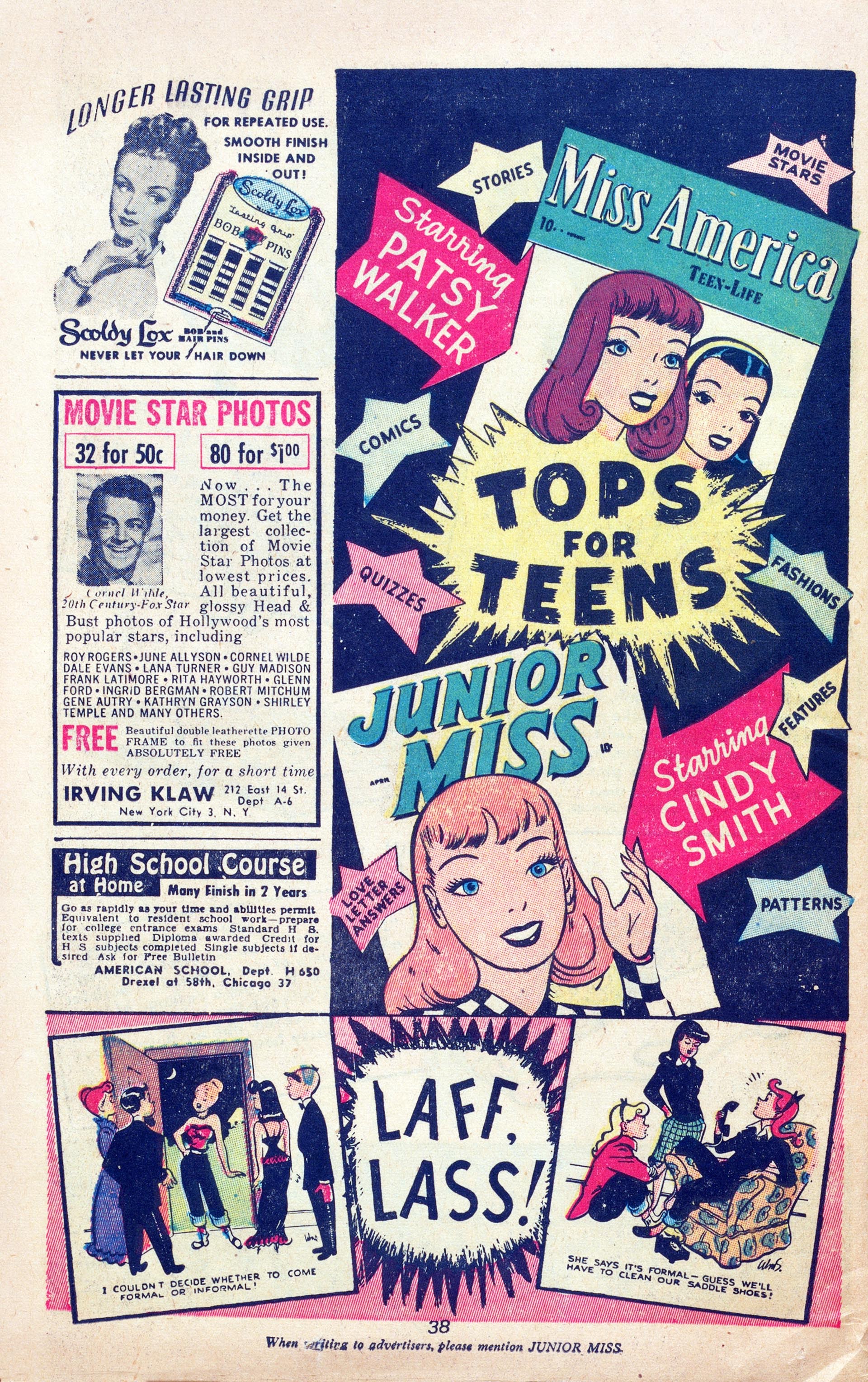 Read online Junior Miss (1947) comic -  Issue #27 - 32