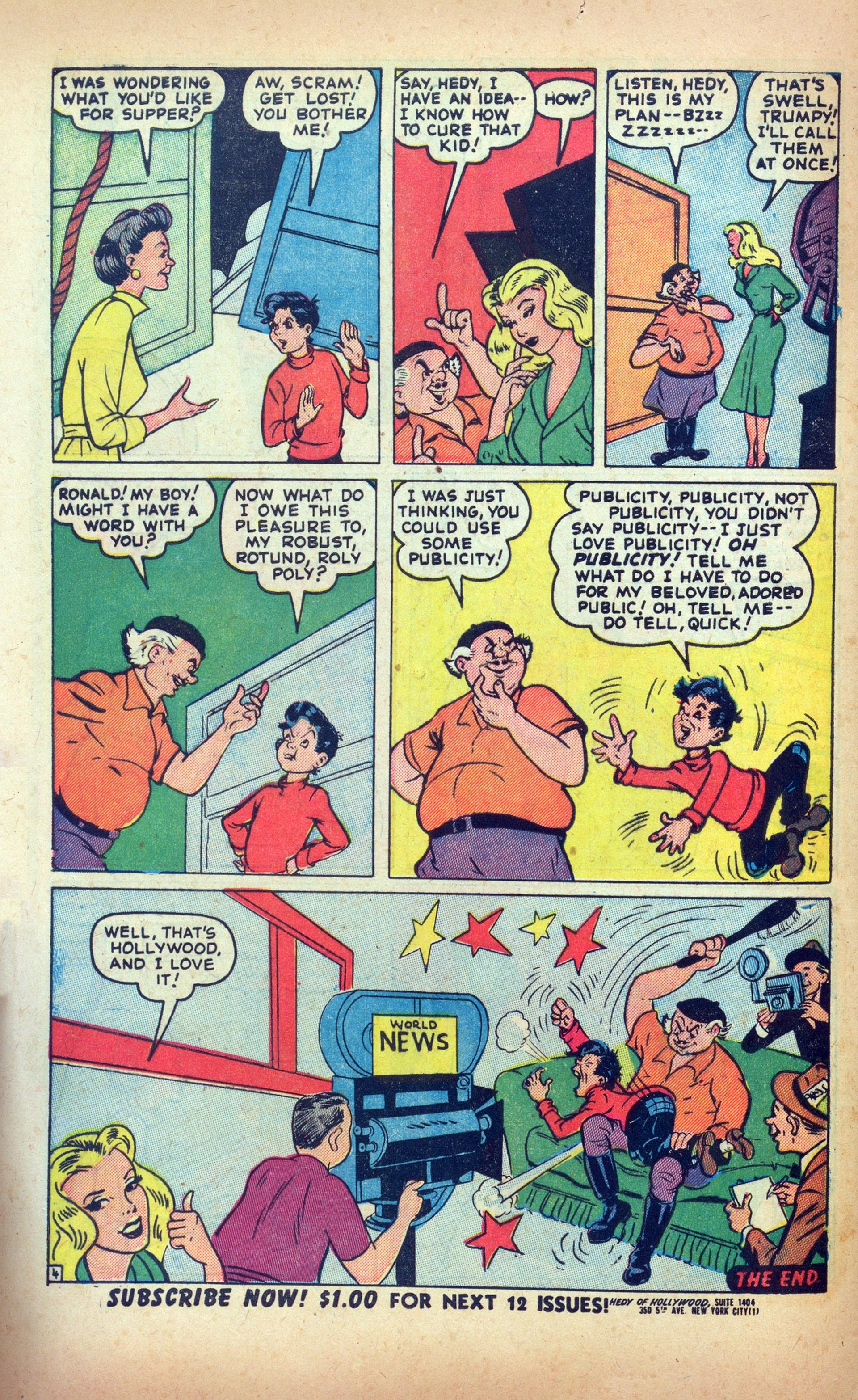 Read online Hedy Of Hollywood Comics comic -  Issue #43 - 32