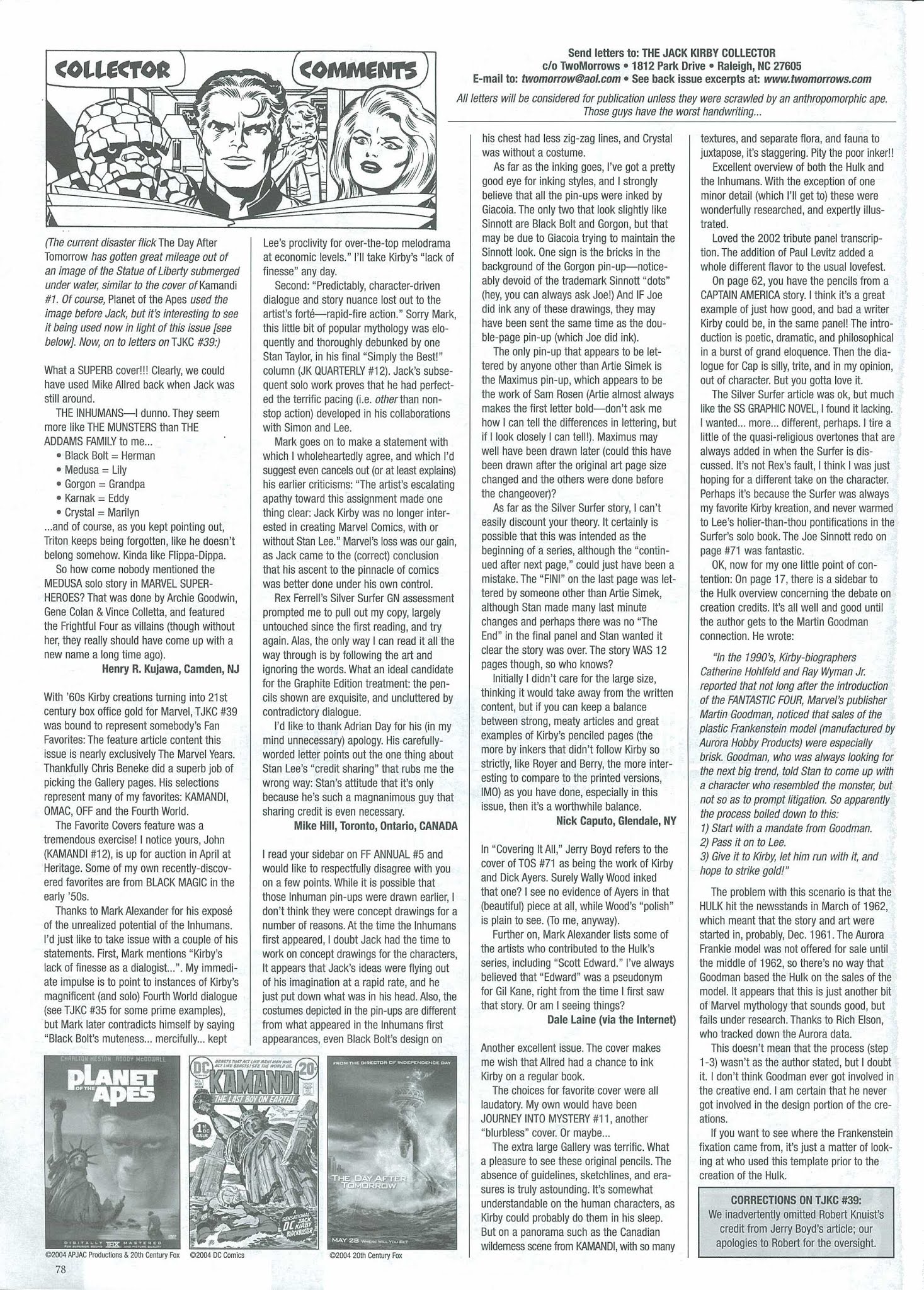 Read online The Jack Kirby Collector comic -  Issue #40 - 80