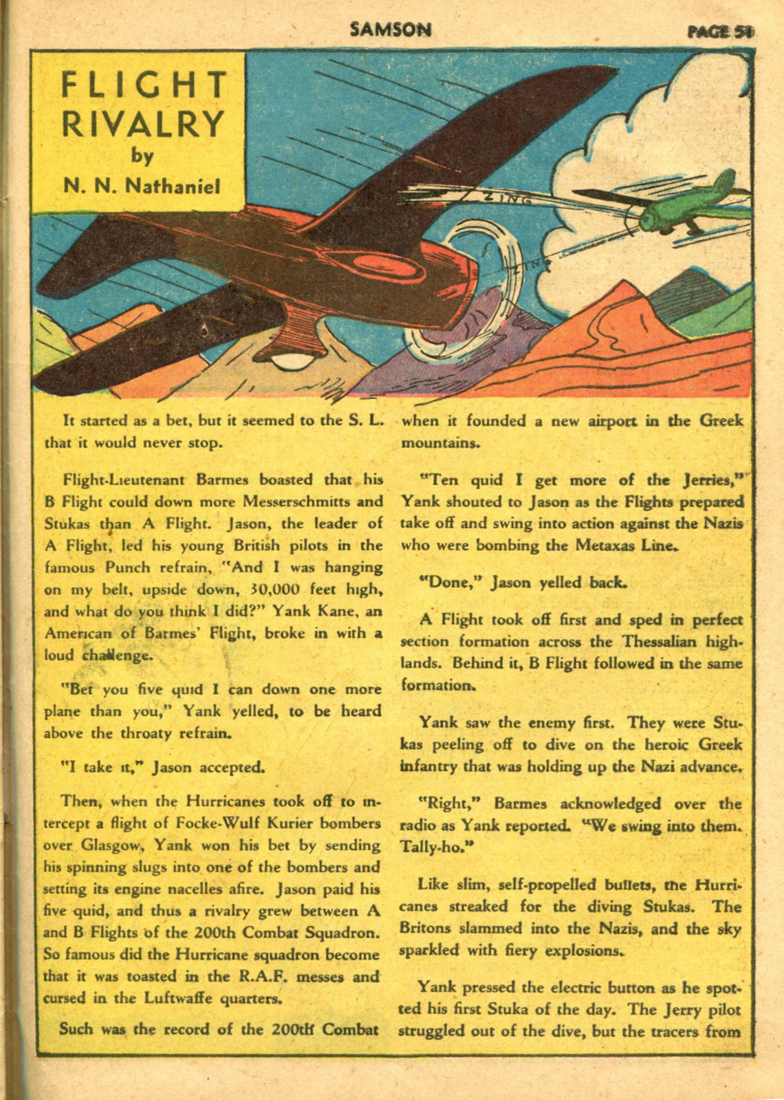 Read online Samson (1940) comic -  Issue #6 - 53