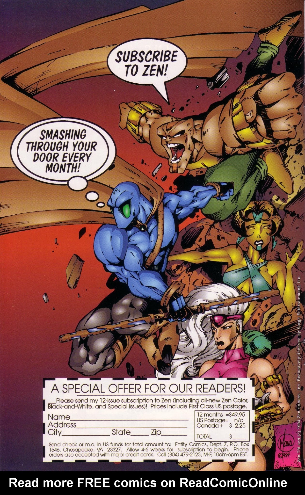 Read online Zen Intergalactic Ninja Color comic -  Issue #0 - 36