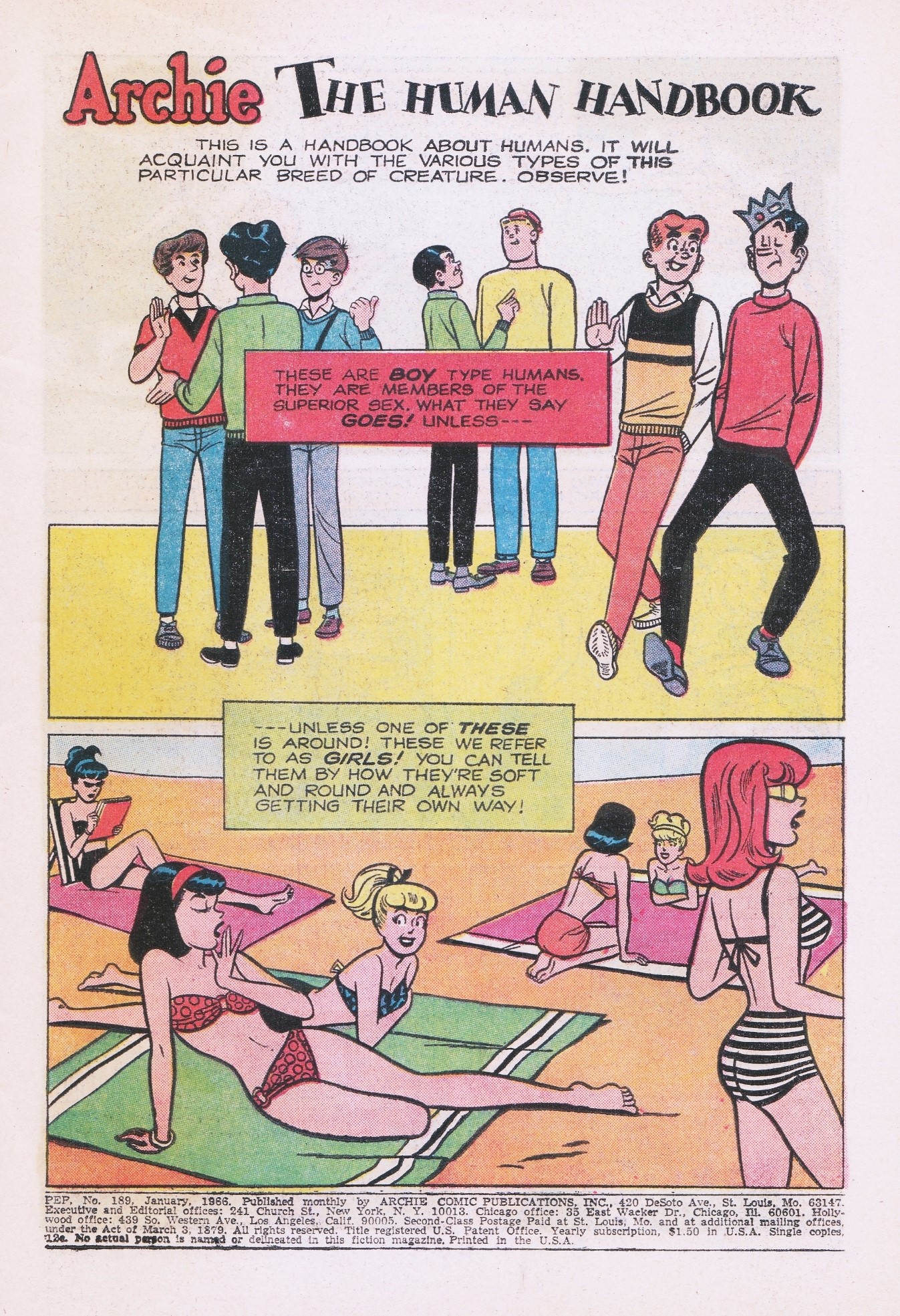 Read online Pep Comics comic -  Issue #189 - 3