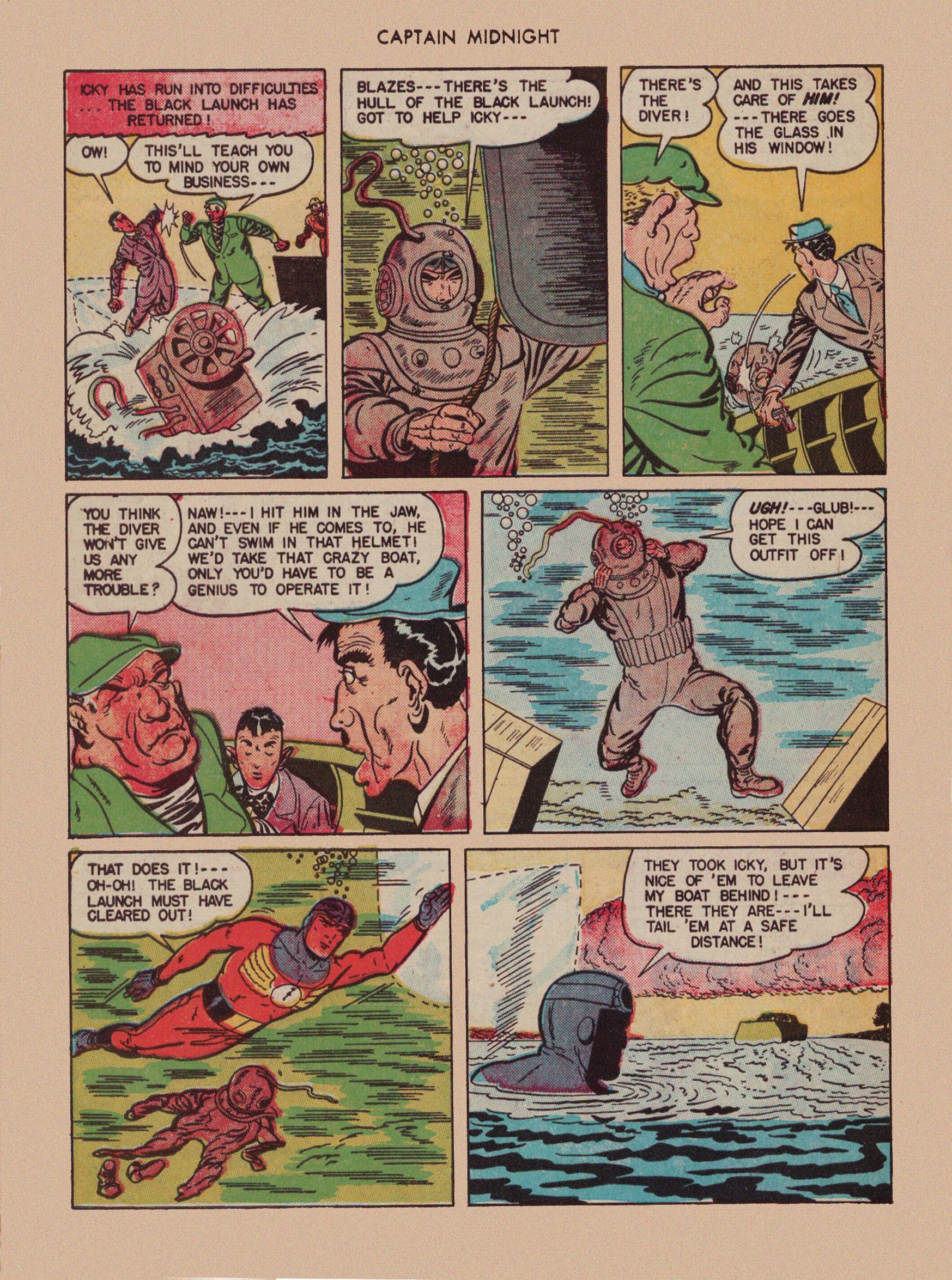 Read online Captain Midnight (1942) comic -  Issue #43 - 46