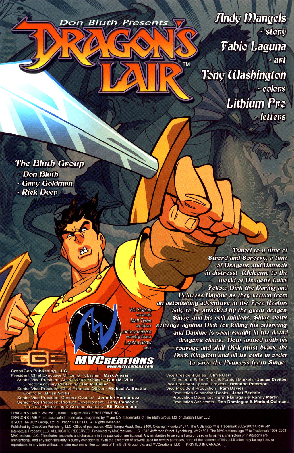 Read online Dragon's Lair comic -  Issue #1 - 2