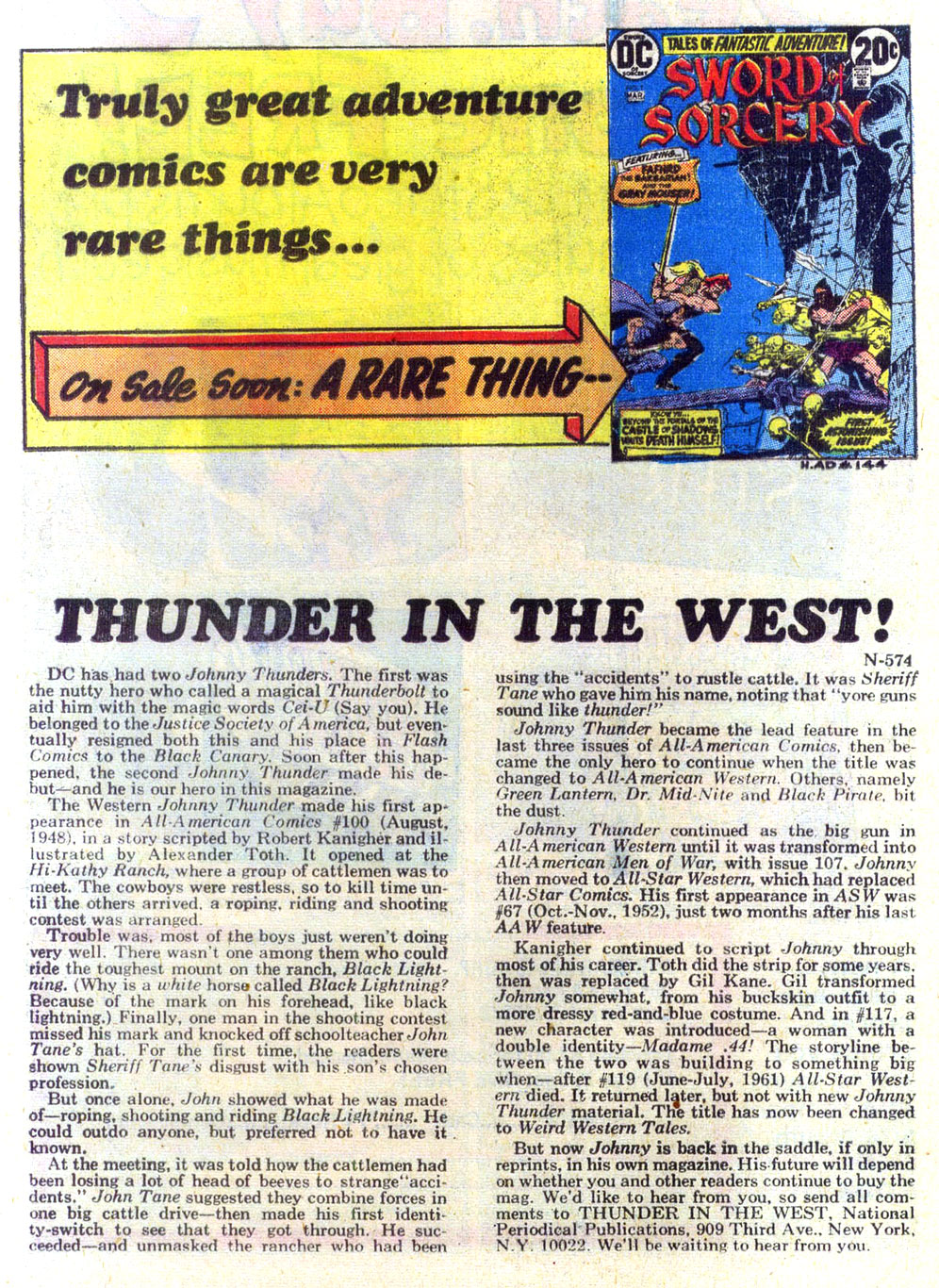 Read online Johnny Thunder comic -  Issue #1 - 16