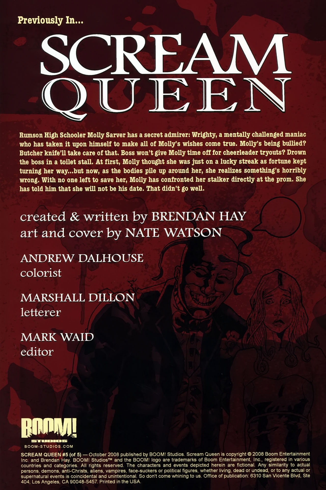 Read online Scream Queen comic -  Issue #5 - 2