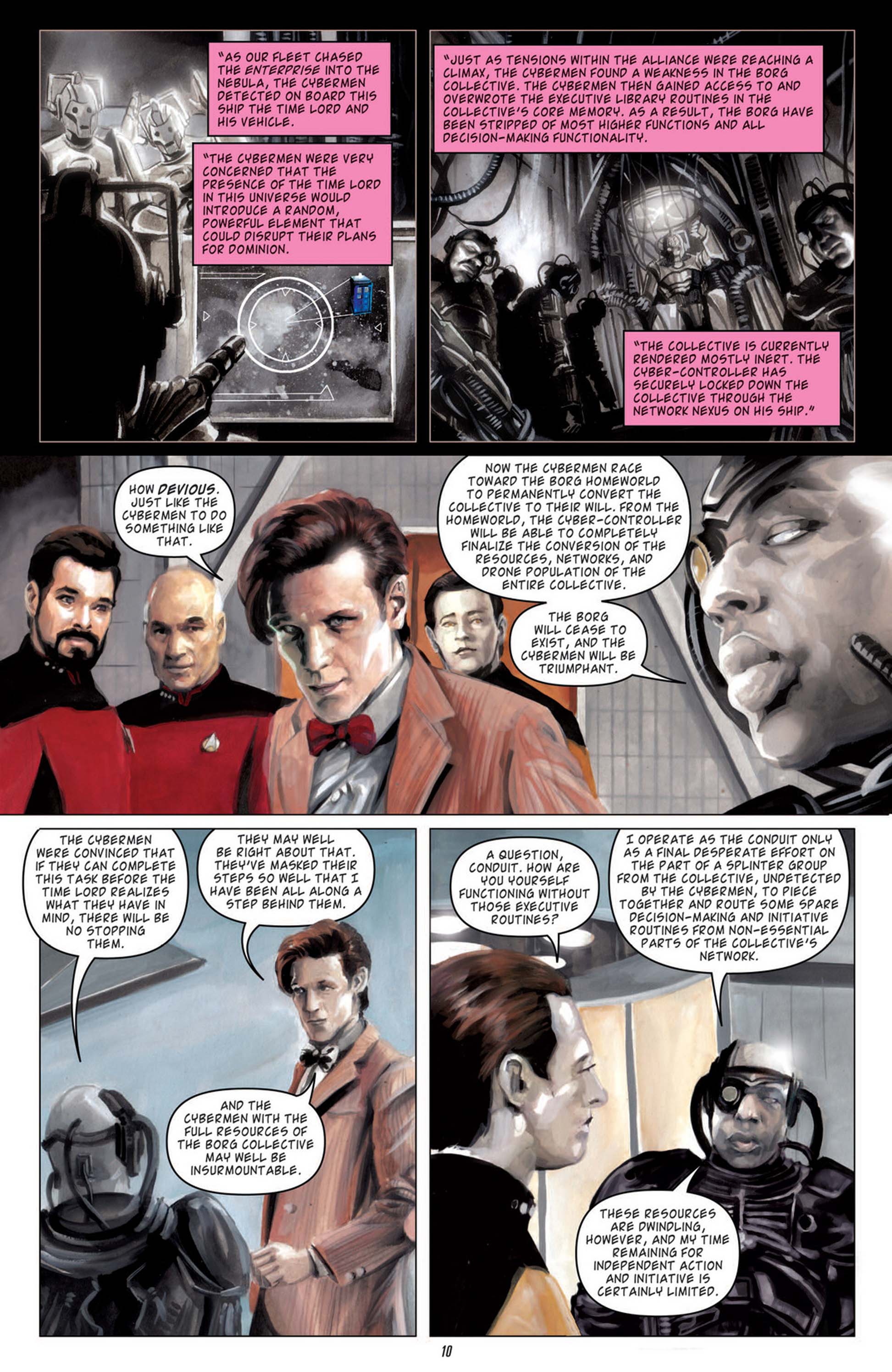 Read online Star Trek: The Next Generation/Doctor Who: Assimilation² comic -  Issue #6 - 13