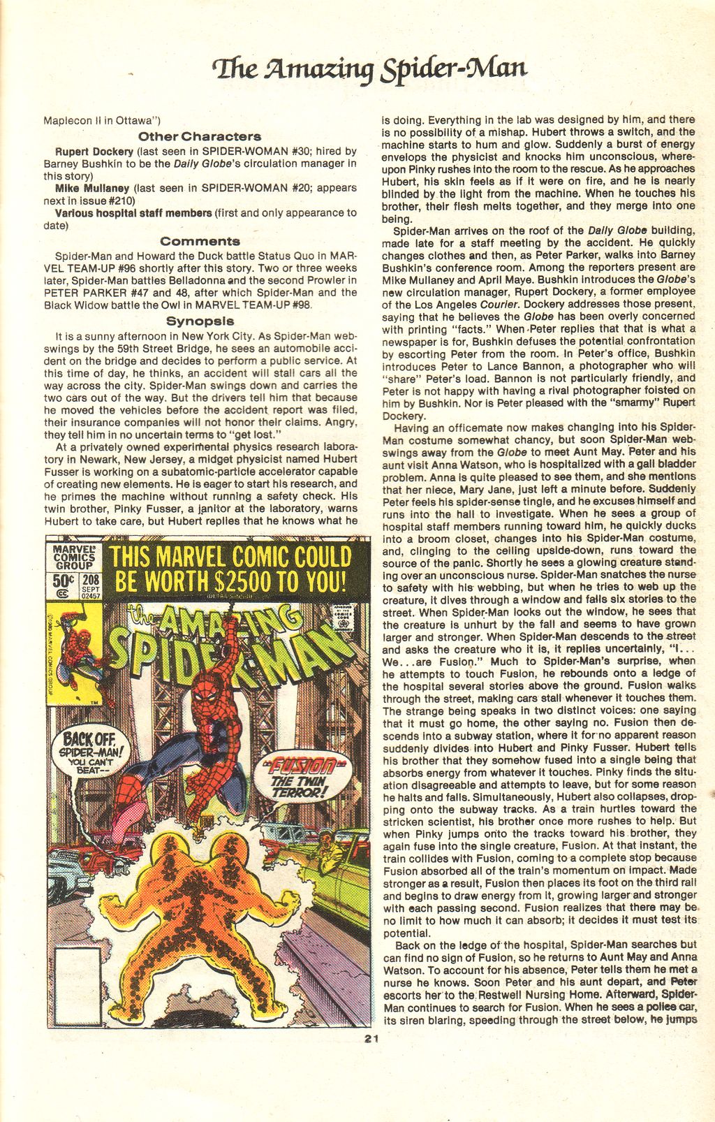 Read online The Official Marvel Index to The Amazing Spider-Man comic -  Issue #9 - 23