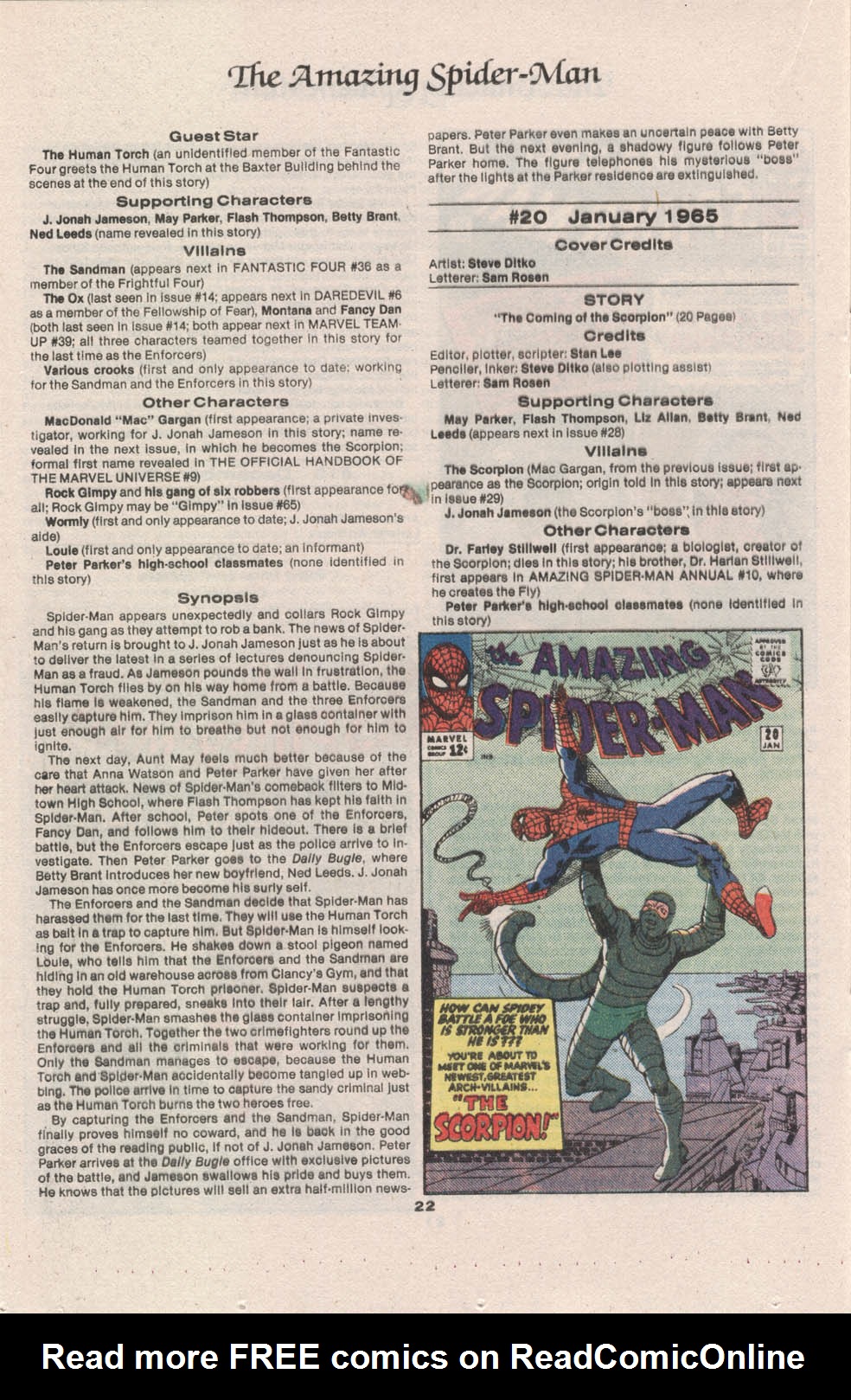 Read online The Official Marvel Index to The Amazing Spider-Man comic -  Issue #1 - 24