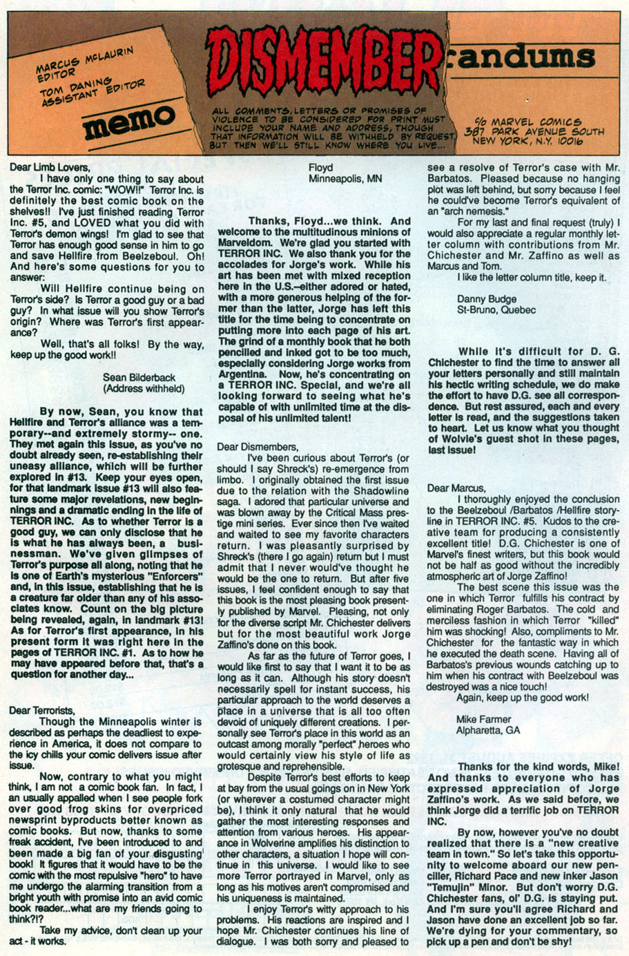 Read online Terror Inc. (1992) comic -  Issue #11 - 25