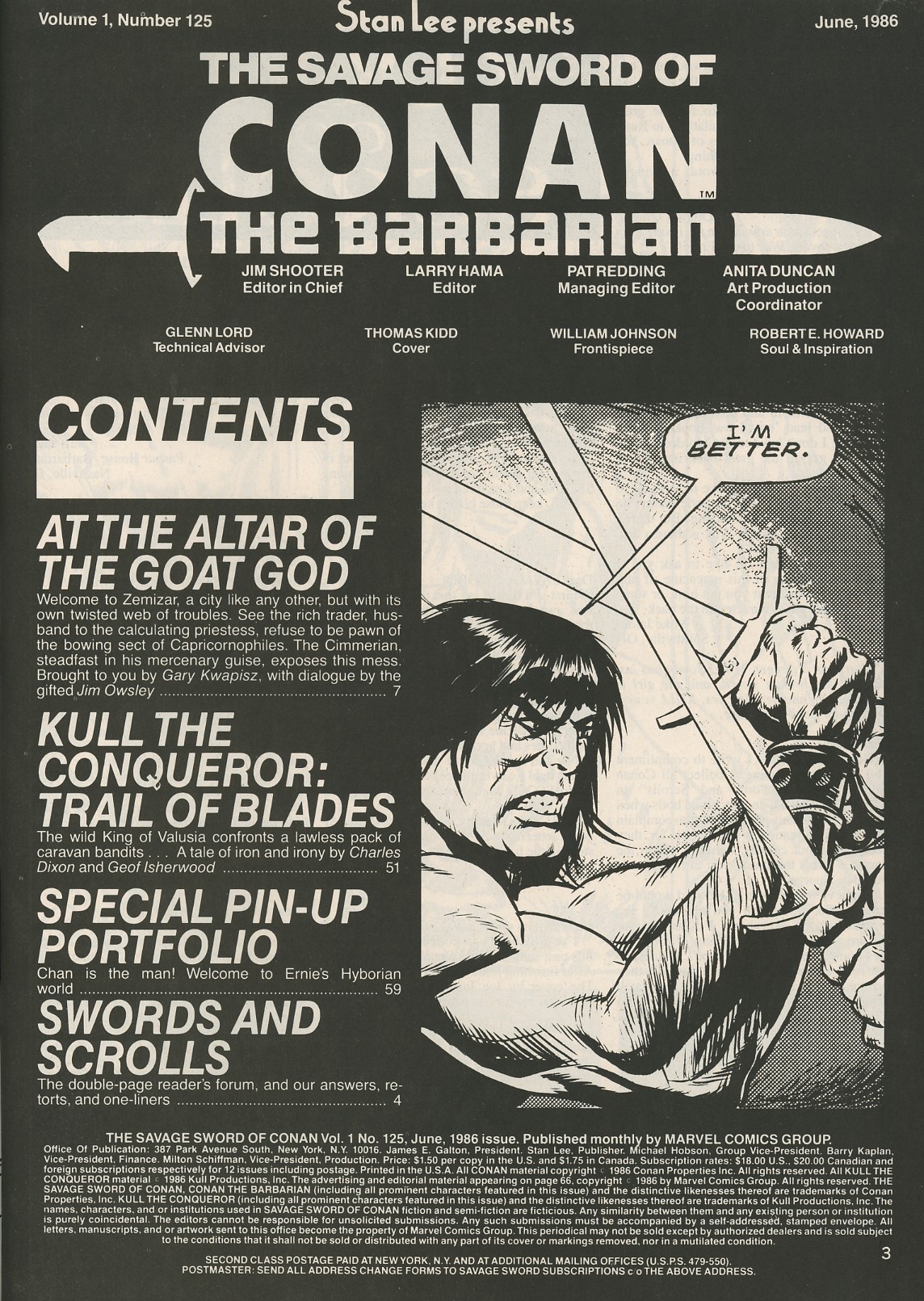 Read online The Savage Sword Of Conan comic -  Issue #125 - 3