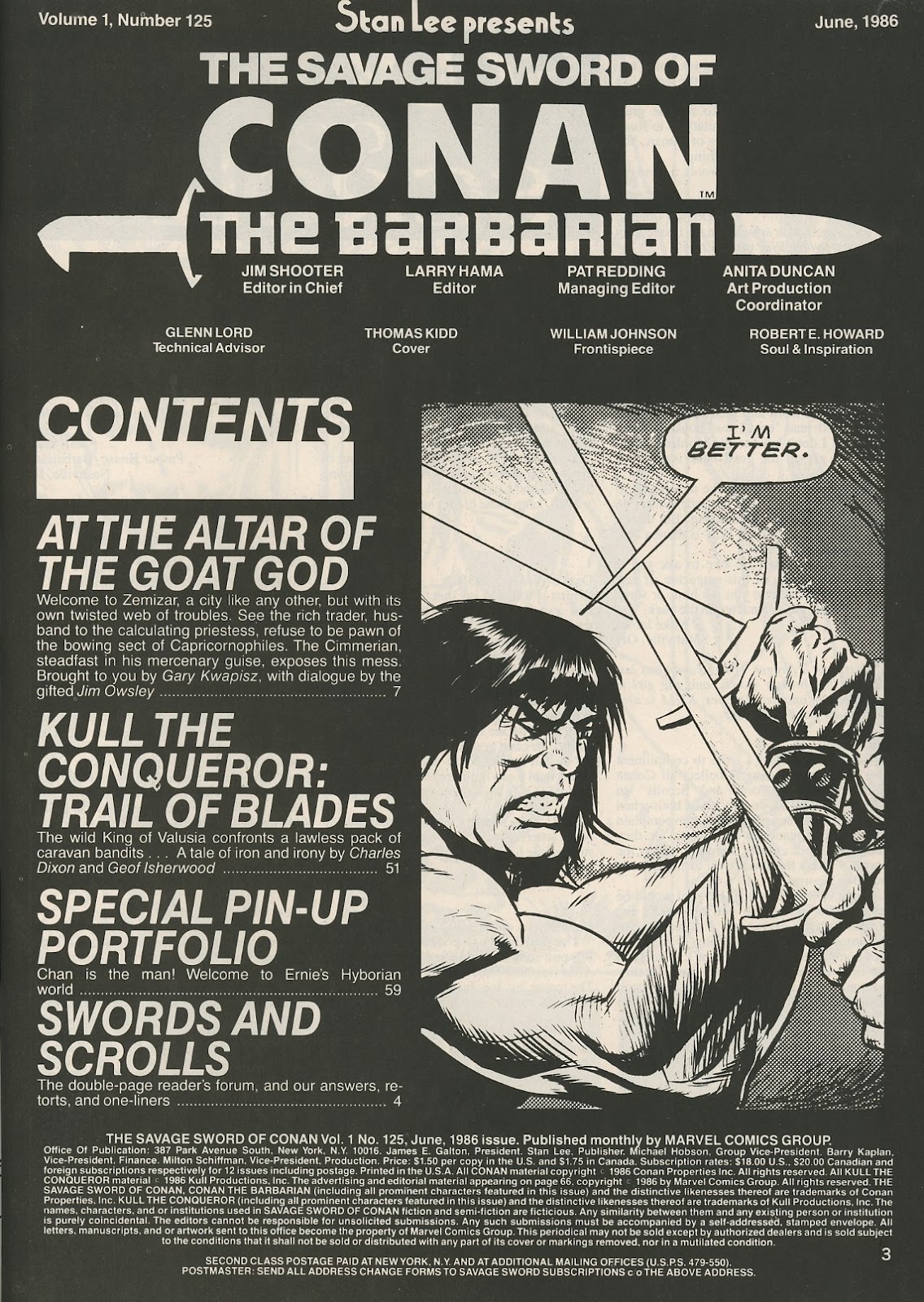 The Savage Sword Of Conan issue 125 - Page 3