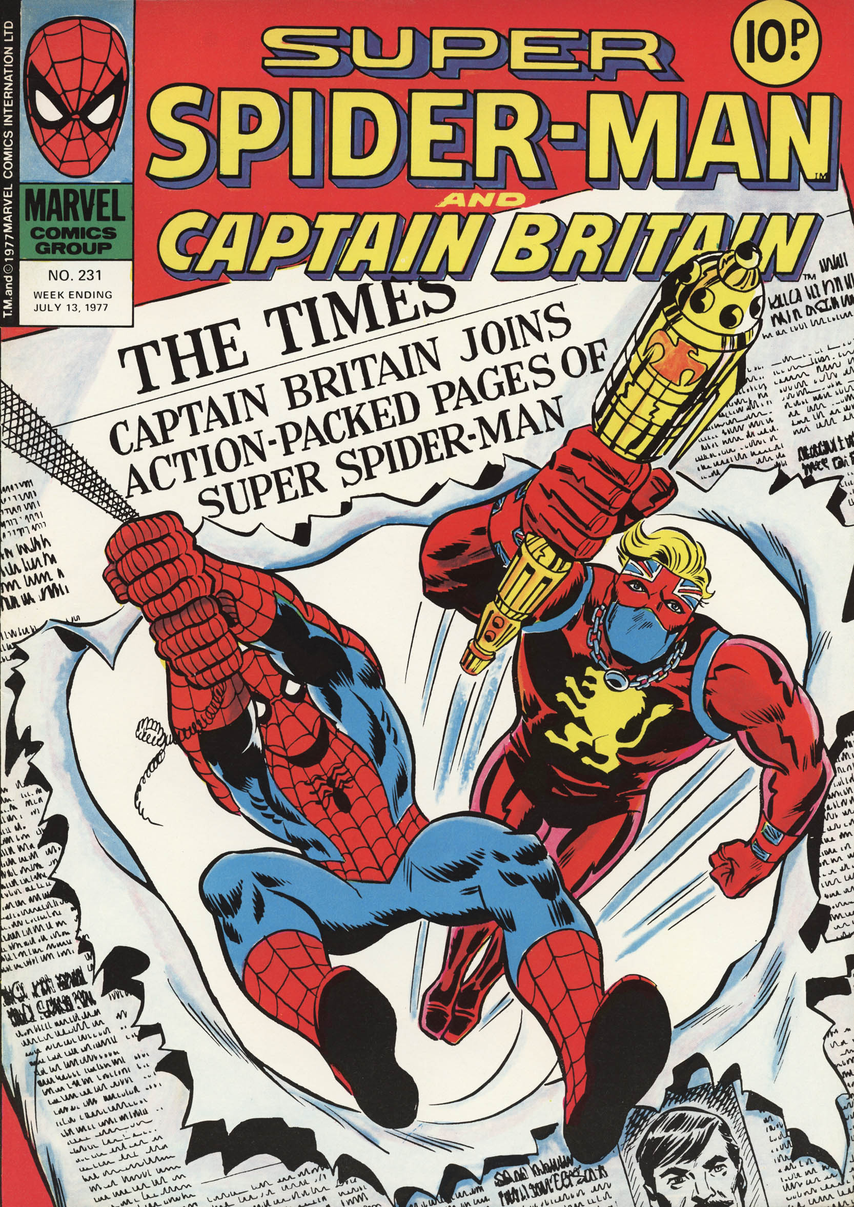 Read online Super Spider-Man and Captain Britain comic -  Issue #231 - 1