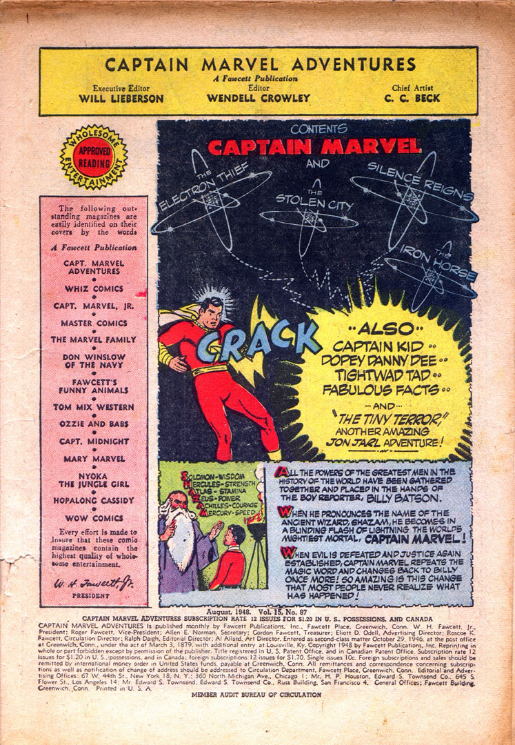 Read online Captain Marvel Adventures comic -  Issue #87 - 3