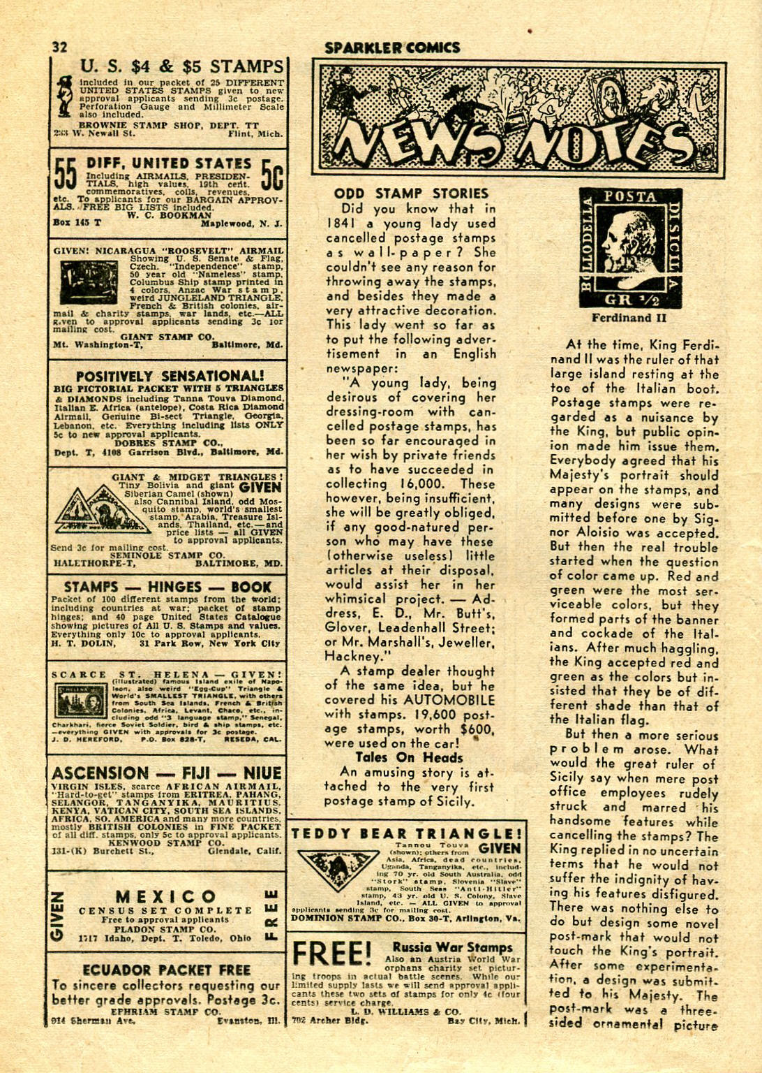 Read online Sparkler Comics comic -  Issue #22 - 32