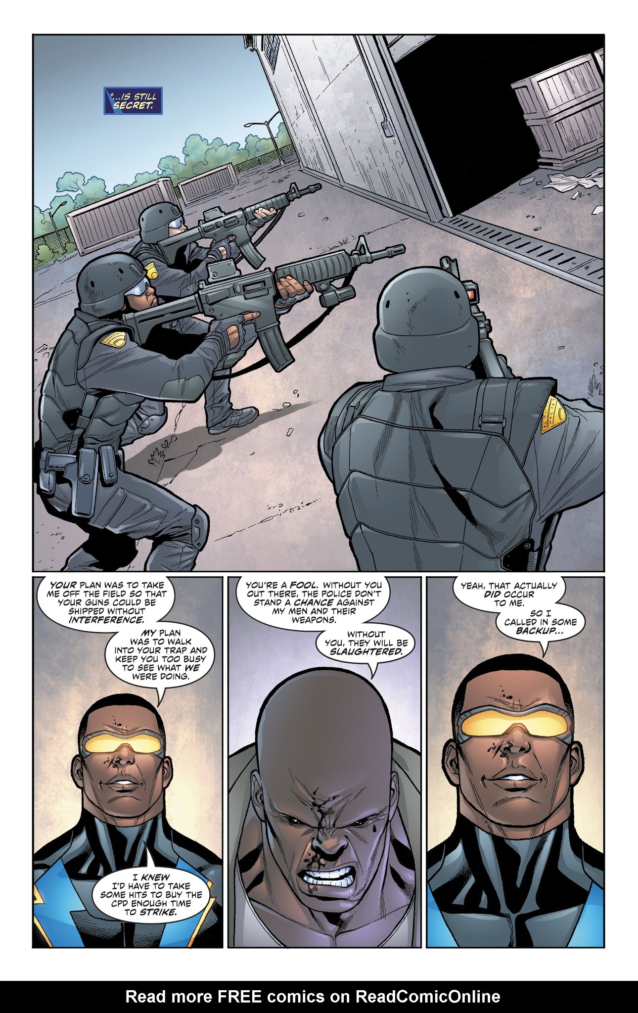 Read online Black Lightning: Cold Dead Hands comic -  Issue #6 - 13
