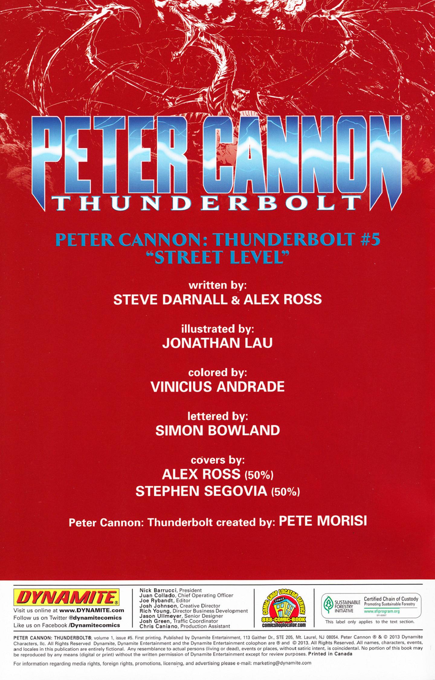 Read online Peter Cannon: Thunderbolt comic -  Issue #5 - 3