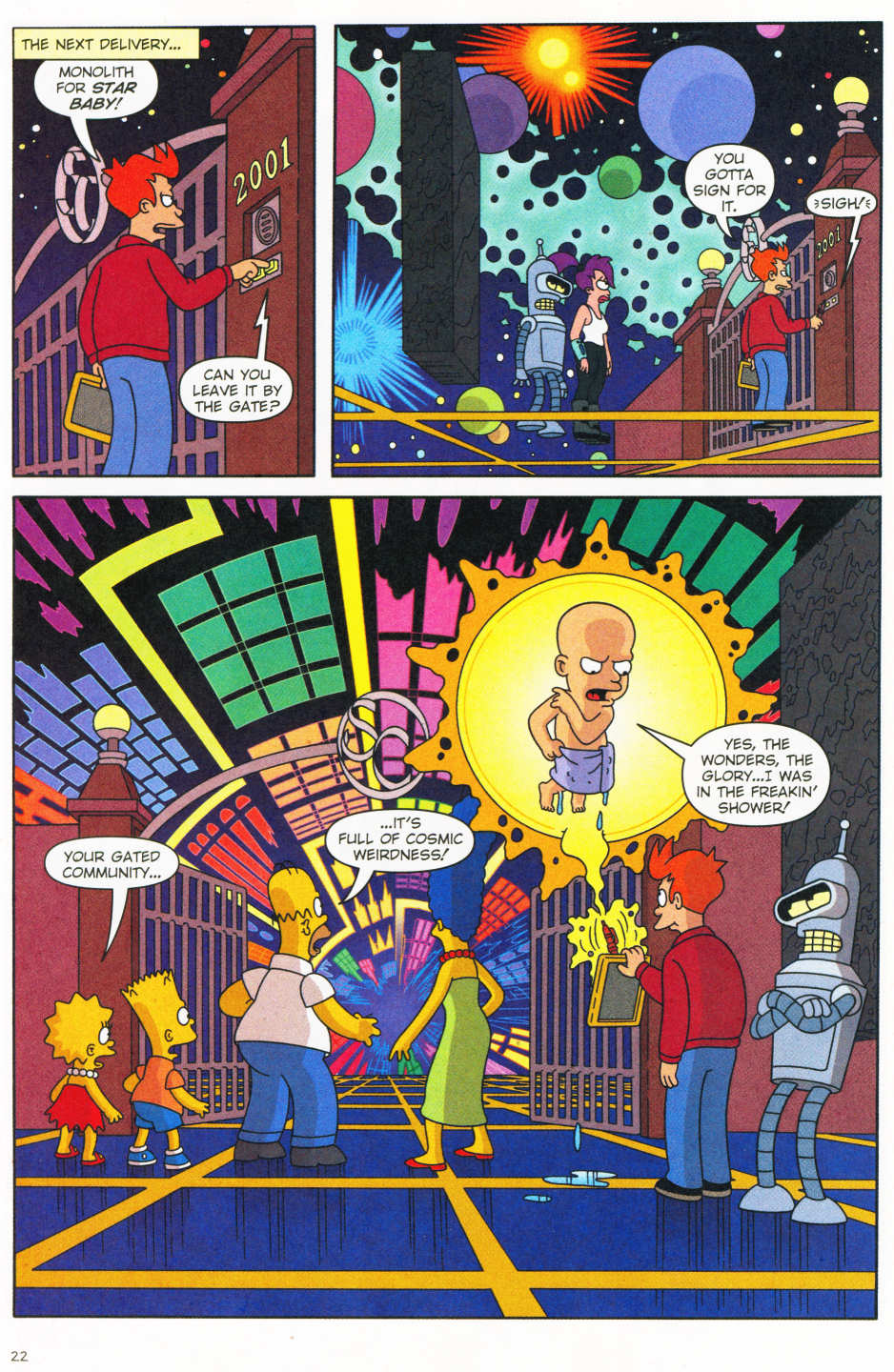Read online The Simpsons/Futurama Crossover Crisis II comic -  Issue #1 - 23