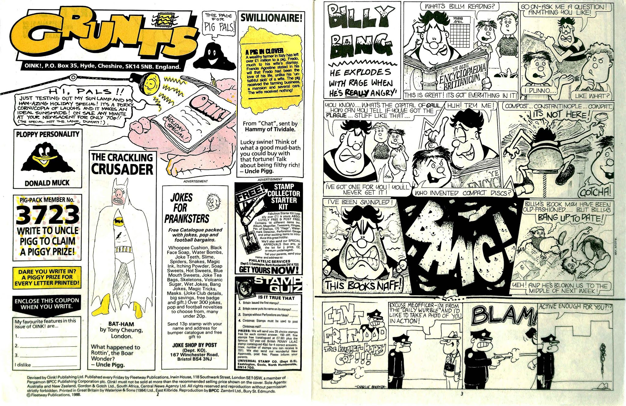 Read online Oink! comic -  Issue #56 - 2