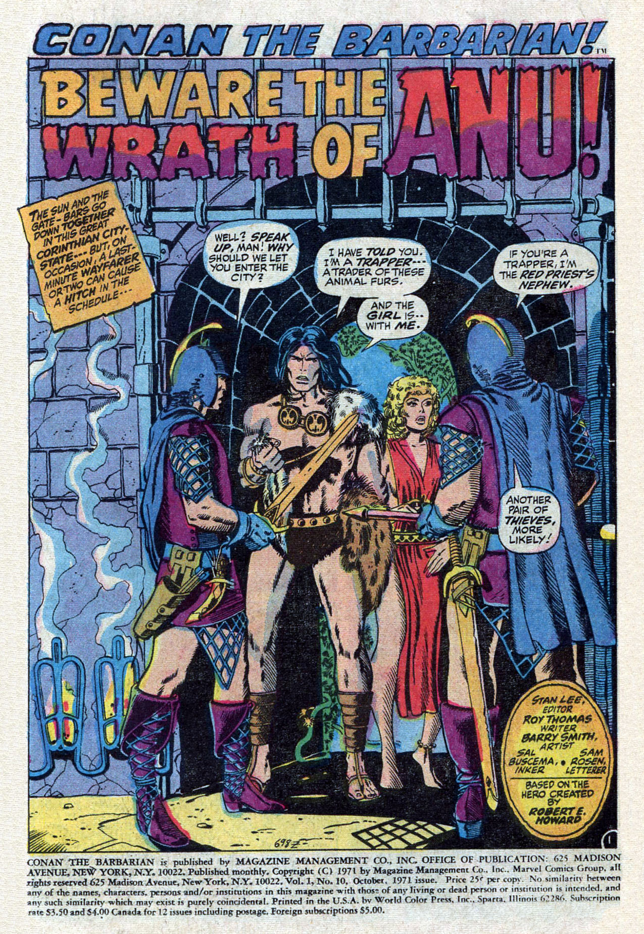 Read online Conan the Barbarian (1970) comic -  Issue #10 - 3