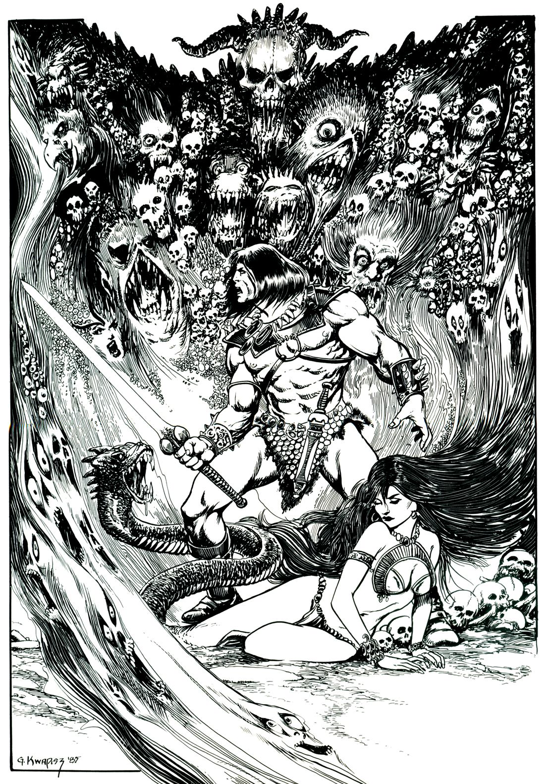 Read online Marvel Graphic Novel comic -  Issue #19 - Conan - The  Witch Queen of Acheron - 63