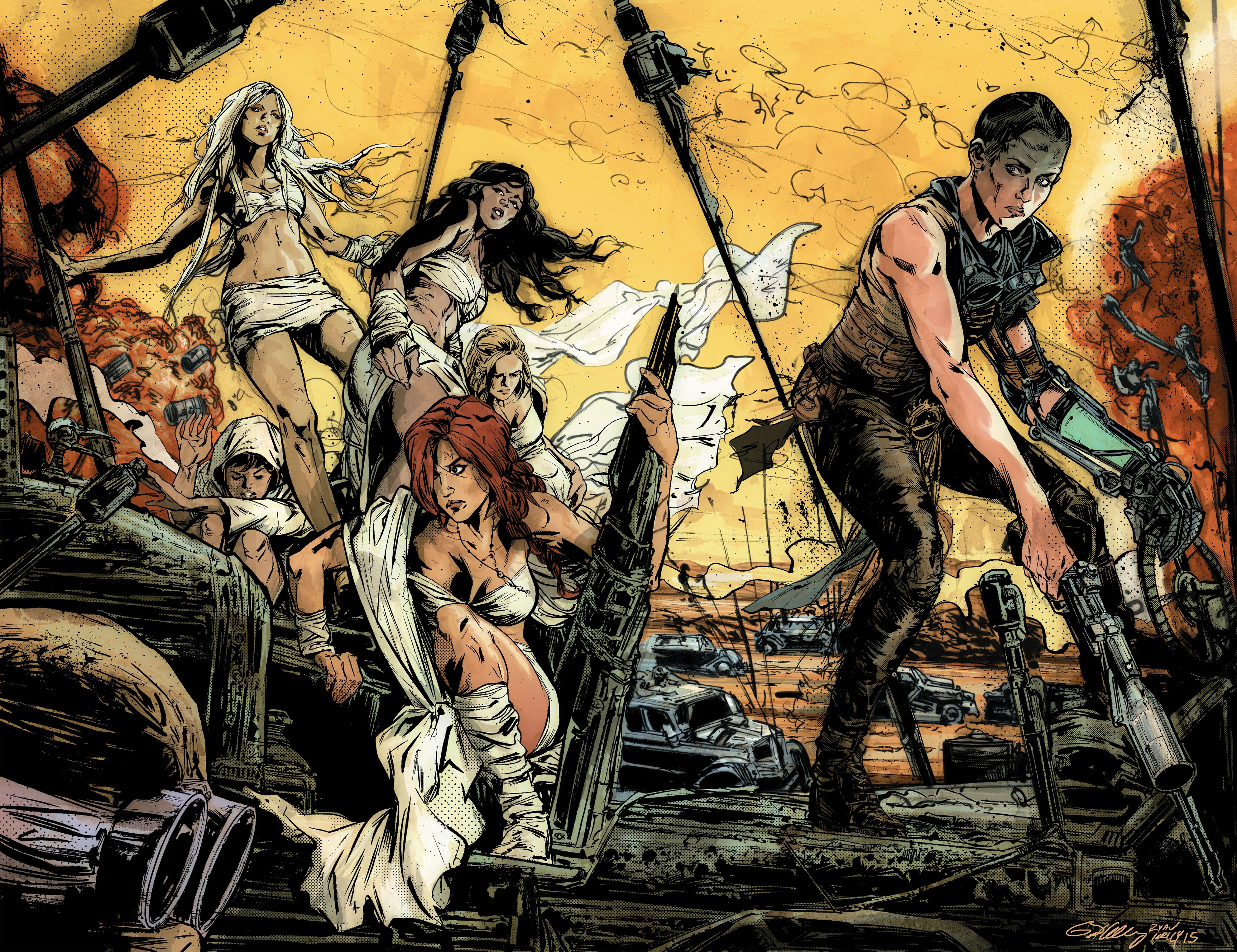 Read online Mad Max: Fury Road Inspired Artists Deluxe Edition comic -  Issue # TPB - 47