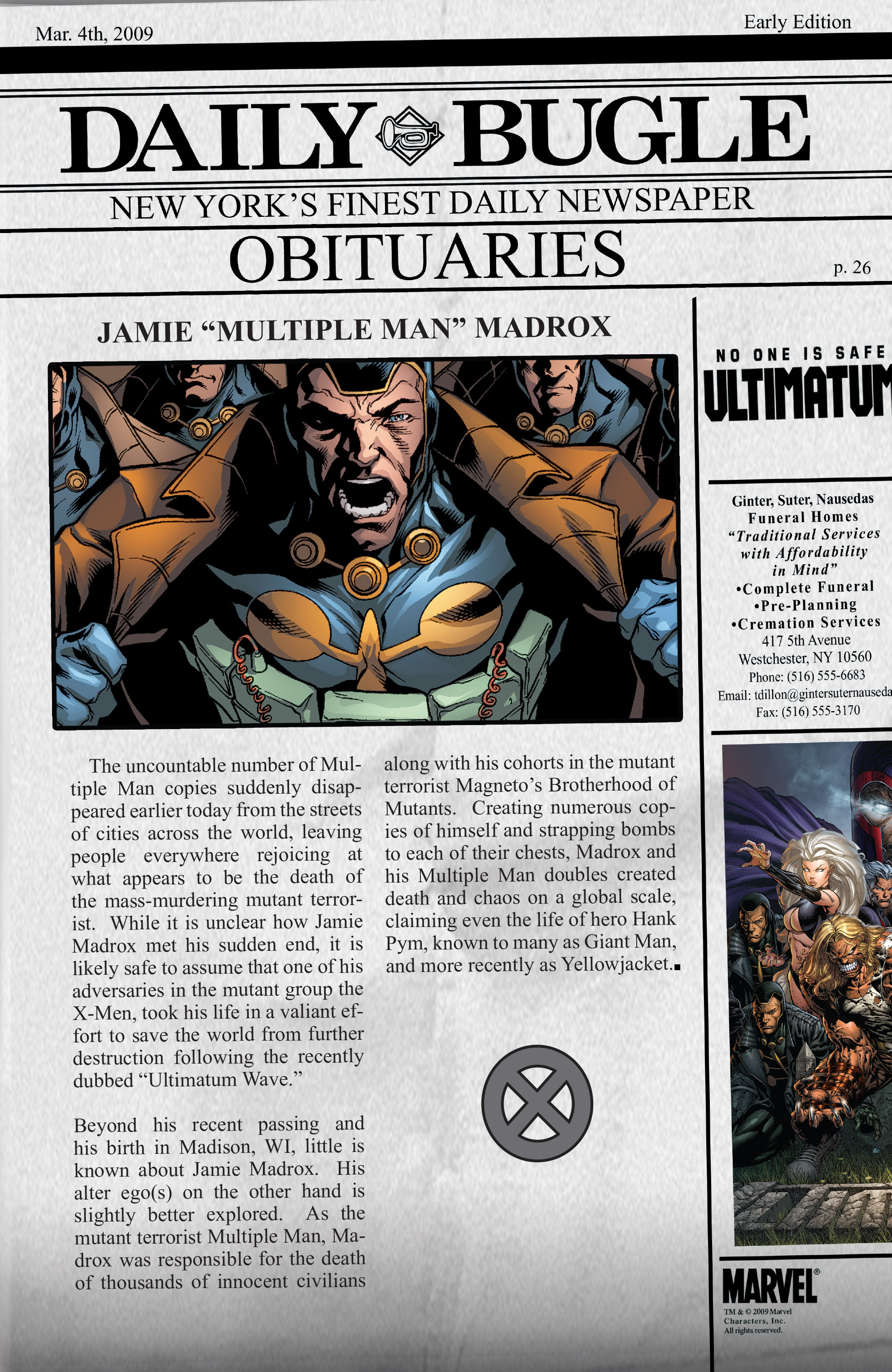 Read online Ultimatum: Requiem comic -  Issue # TPB - 127