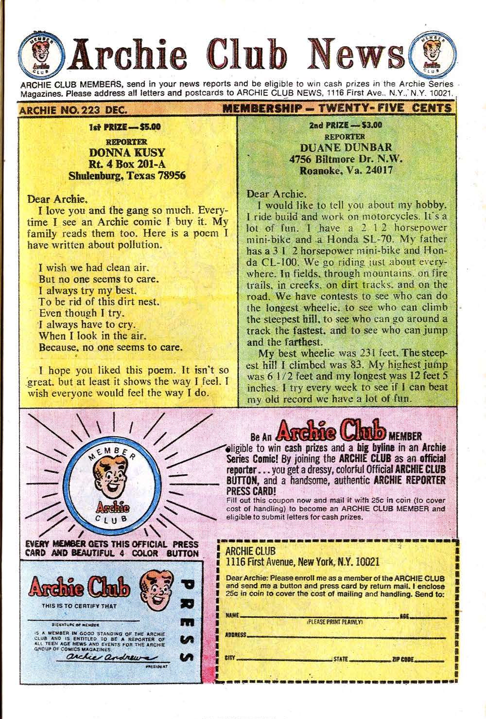 Read online Archie (1960) comic -  Issue #223 - 17