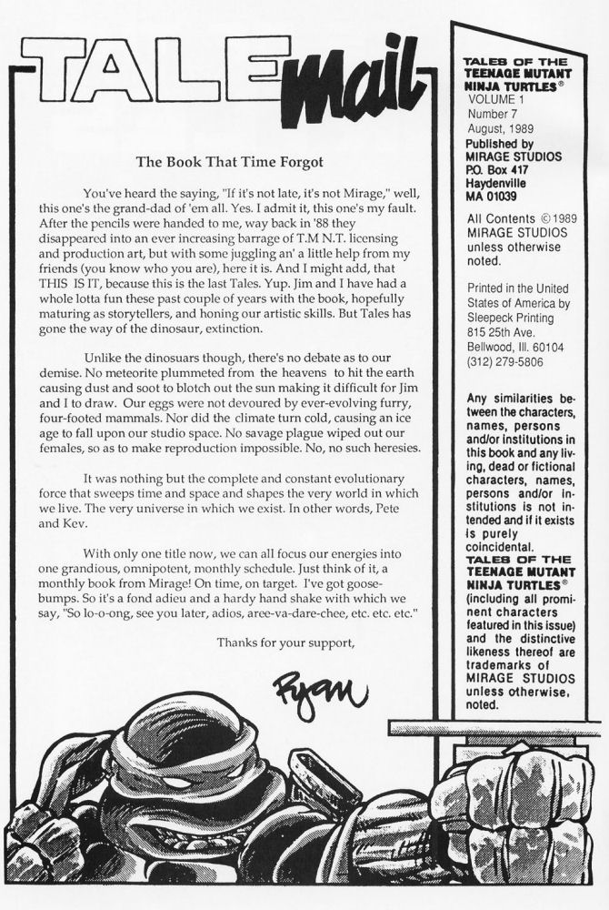 Read online Tales of the Teenage Mutant Ninja Turtles comic -  Issue #7 - 2