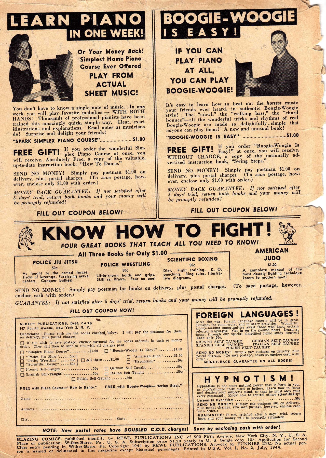 Read online Blazing Comics comic -  Issue #2 - 2