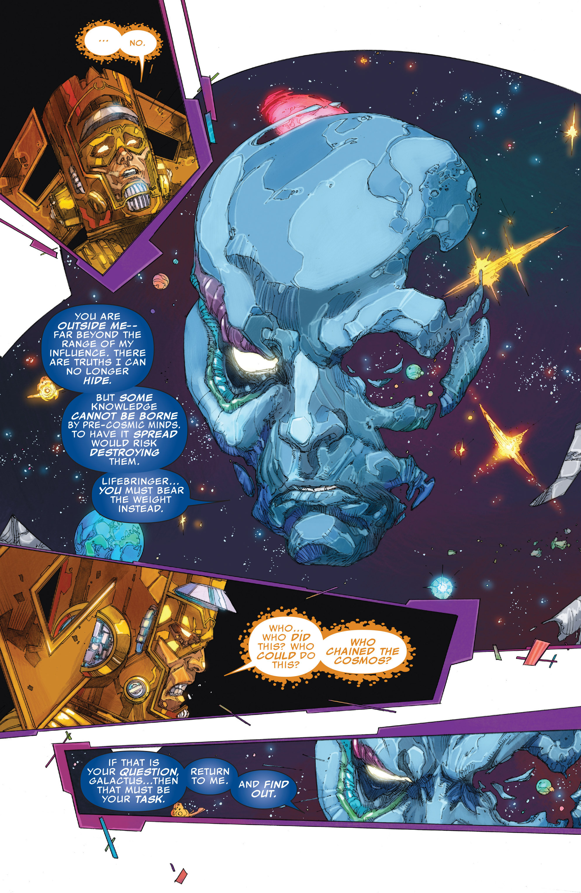 The only possible way anyone could think galactus wins is boiled down to a ...