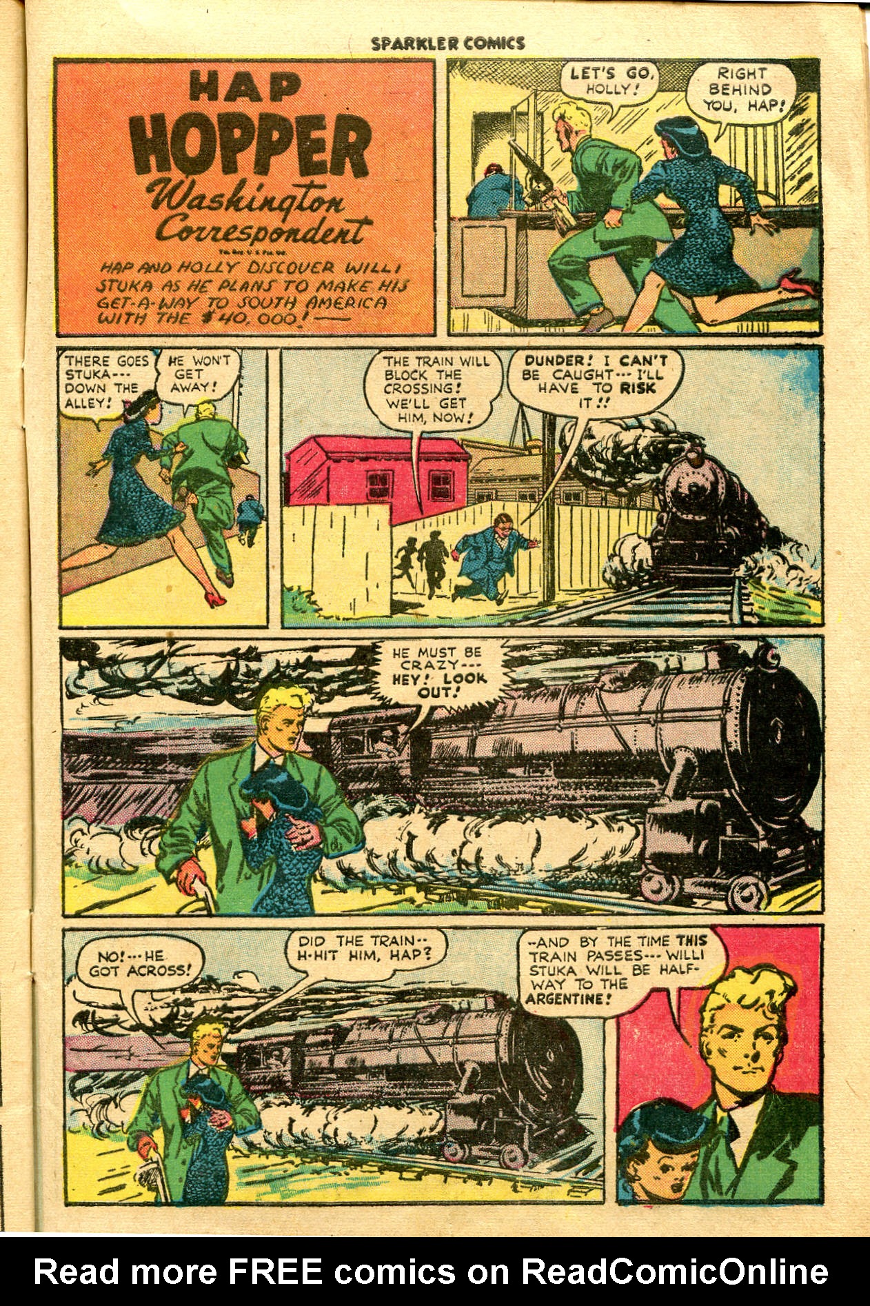 Read online Sparkler Comics comic -  Issue #43 - 45