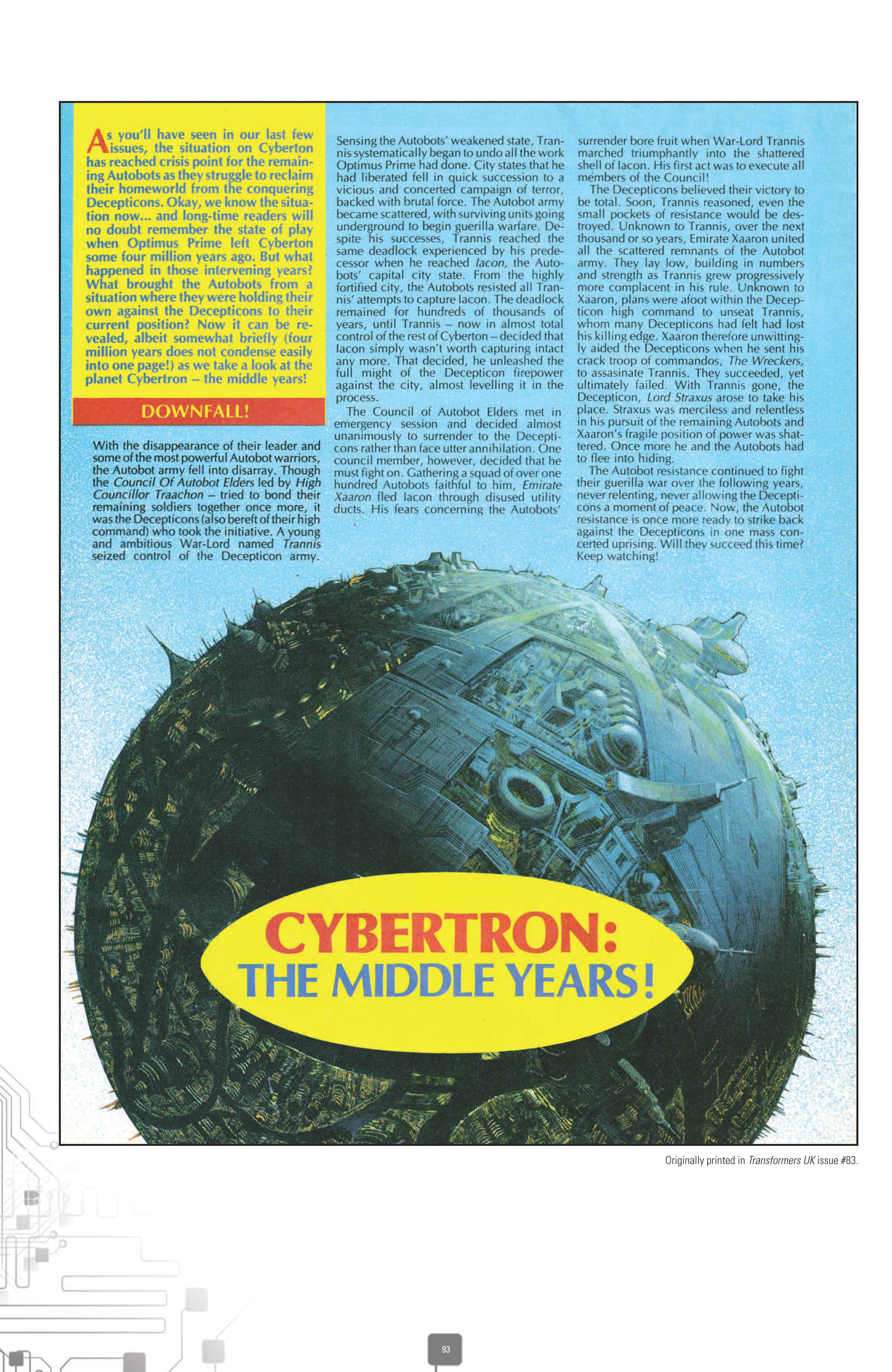 Read online The Transformers Classics UK comic -  Issue # TPB 3 - 94