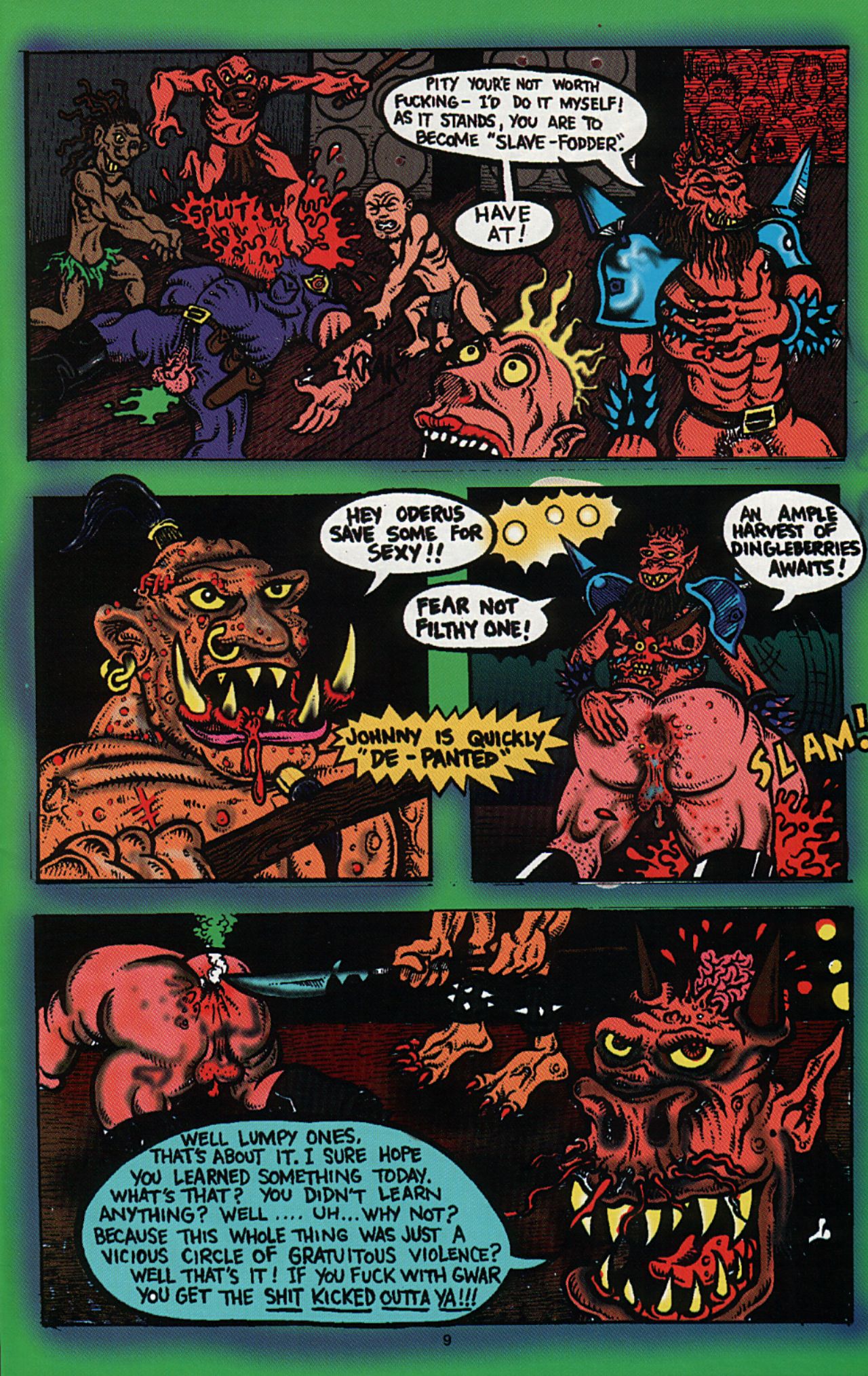Read online Slavepit Funnies Featuring Gwar comic -  Issue #5 - 11