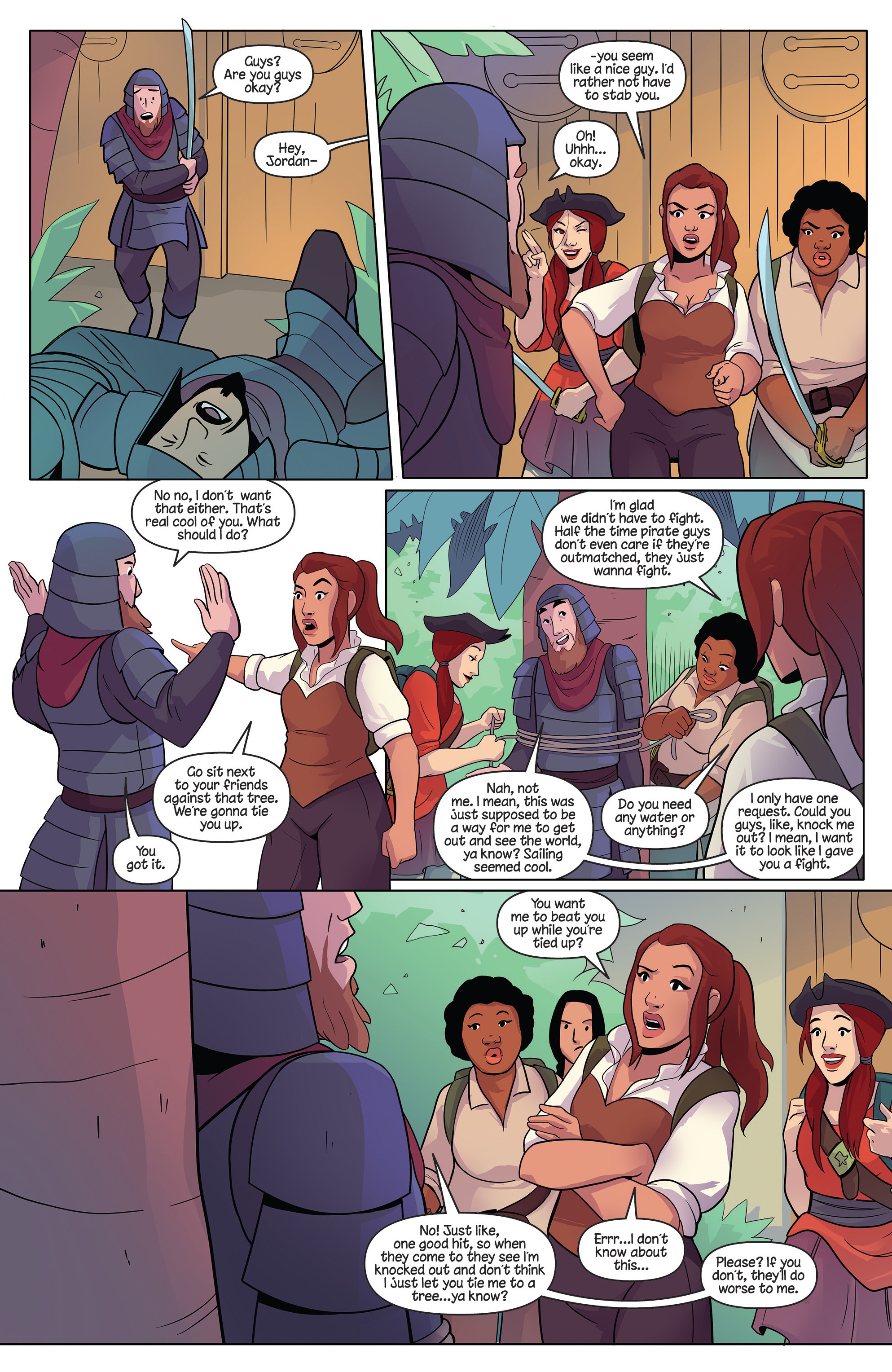 Read online Princeless Raven Year Two: Love and Revenge comic -  Issue # _TPB Assault On Golden Rock - 72
