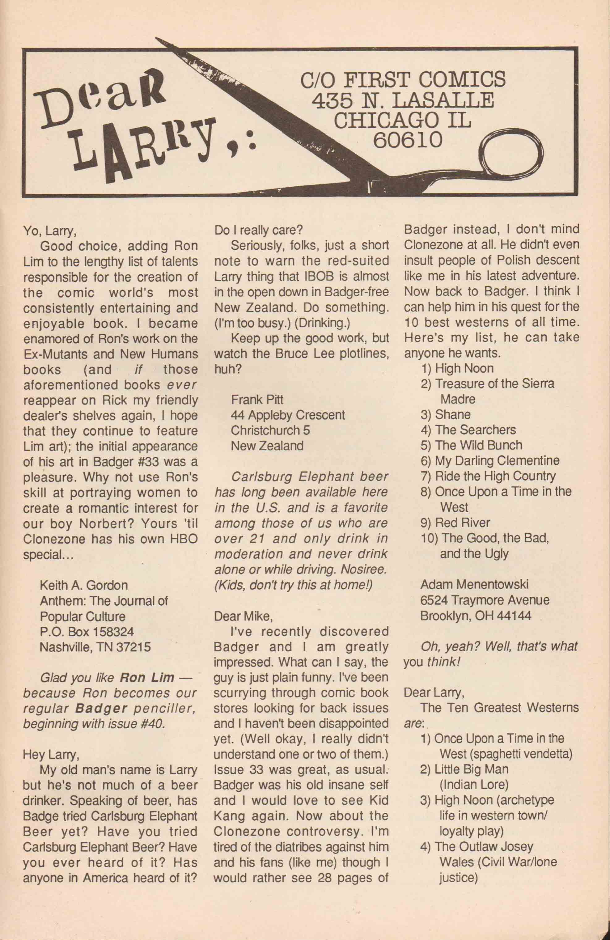 Read online The Badger comic -  Issue #36 - 33