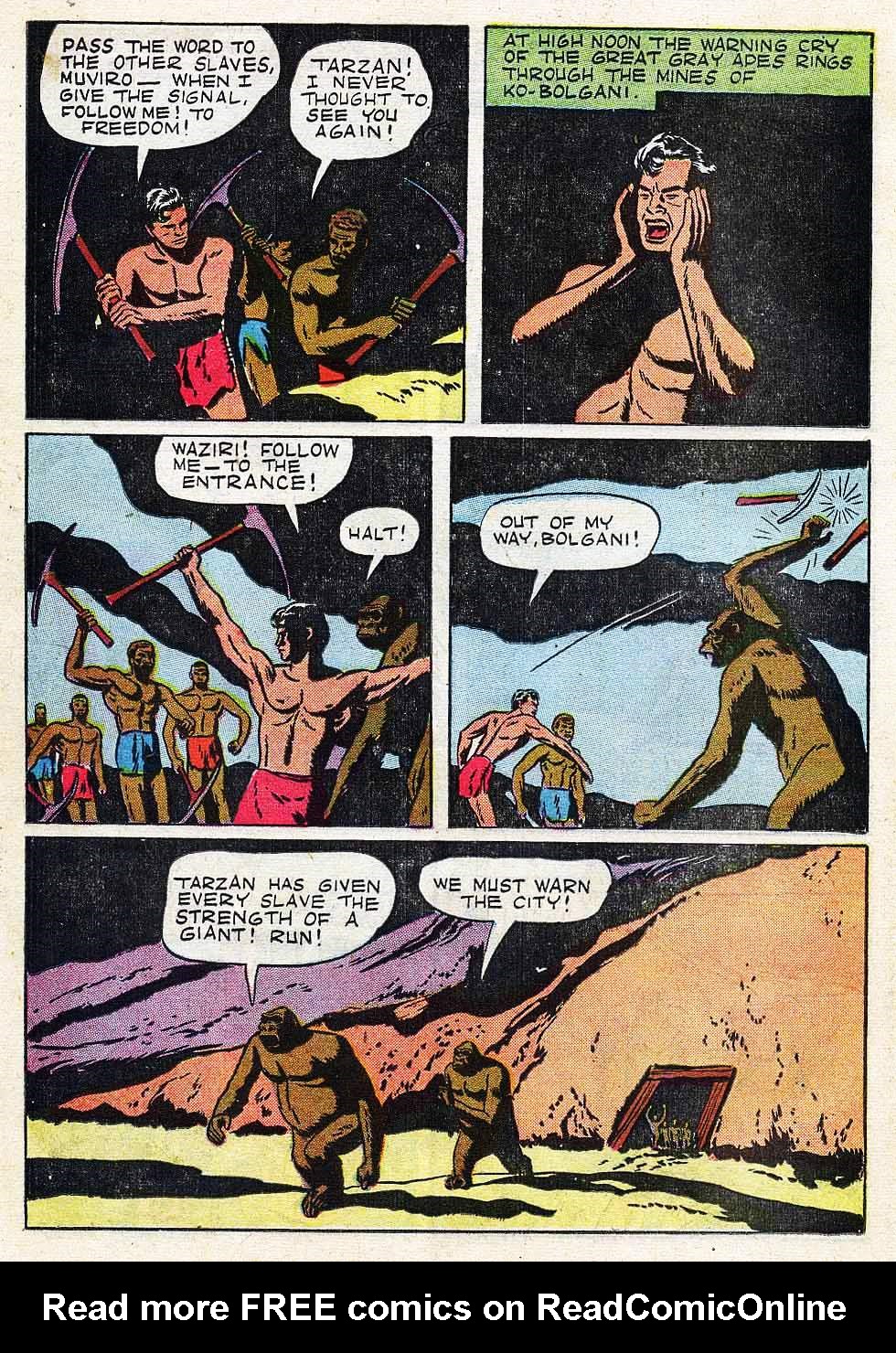 Read online Tarzan (1948) comic -  Issue #10 - 22
