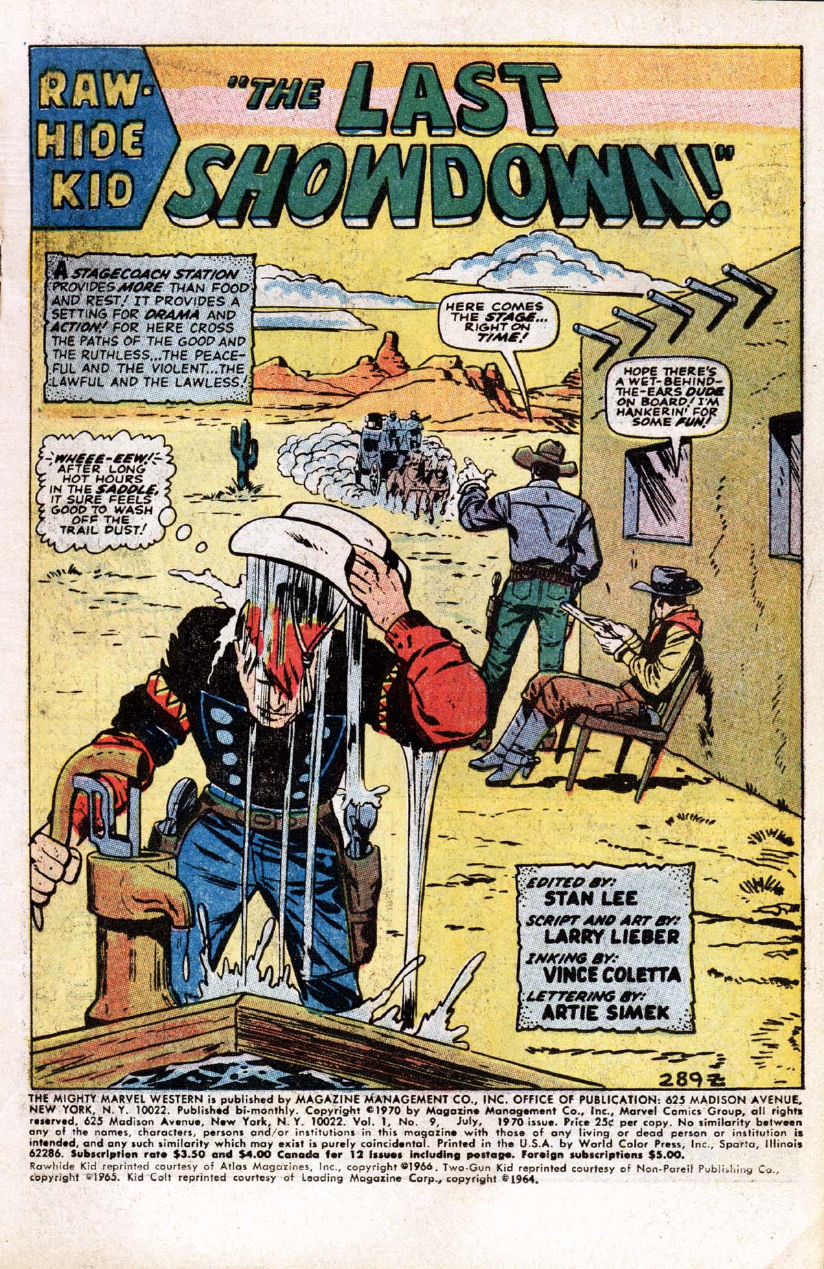 Read online The Mighty Marvel Western comic -  Issue #9 - 2