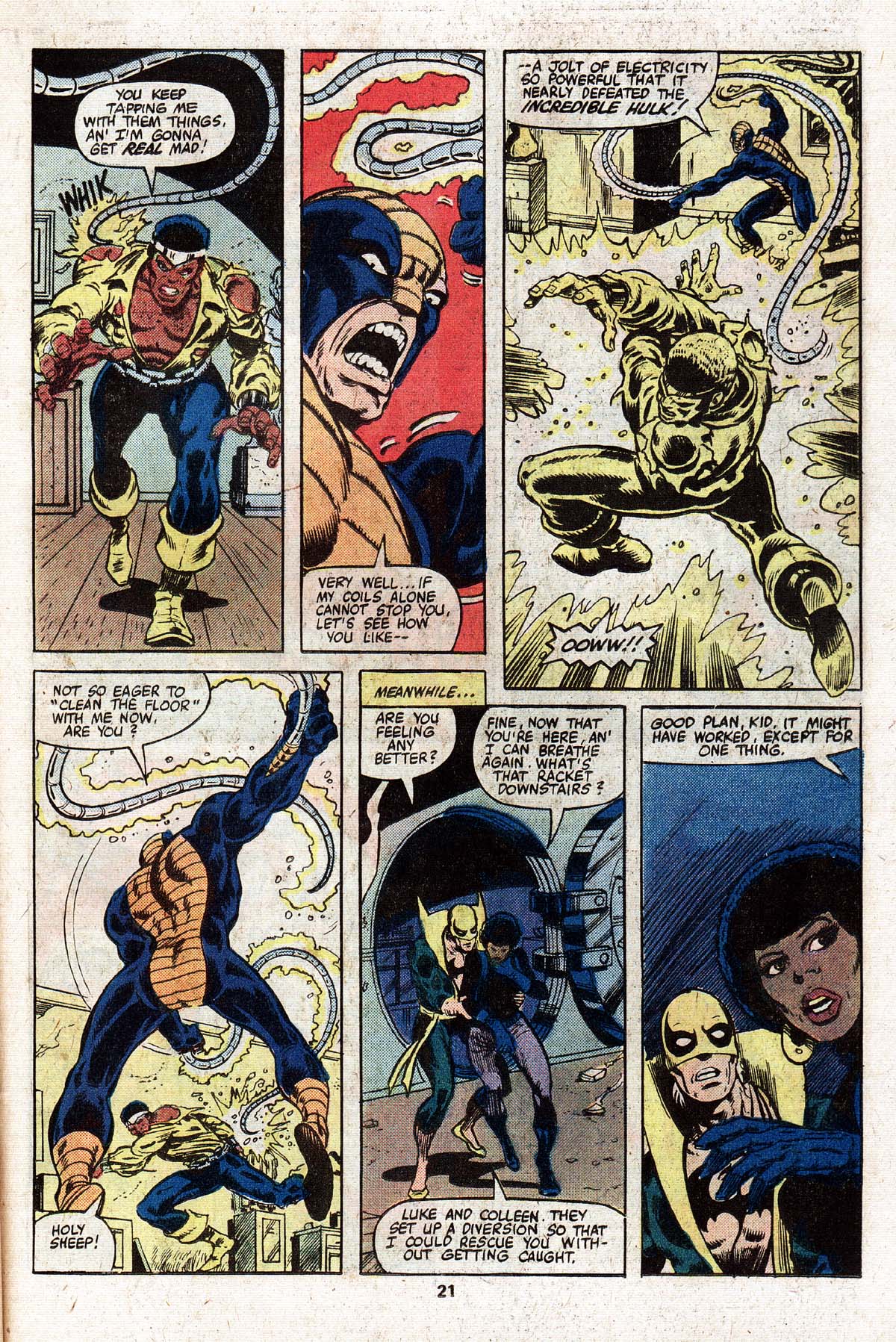 Read online Power Man and Iron Fist (1978) comic -  Issue #66 - 21