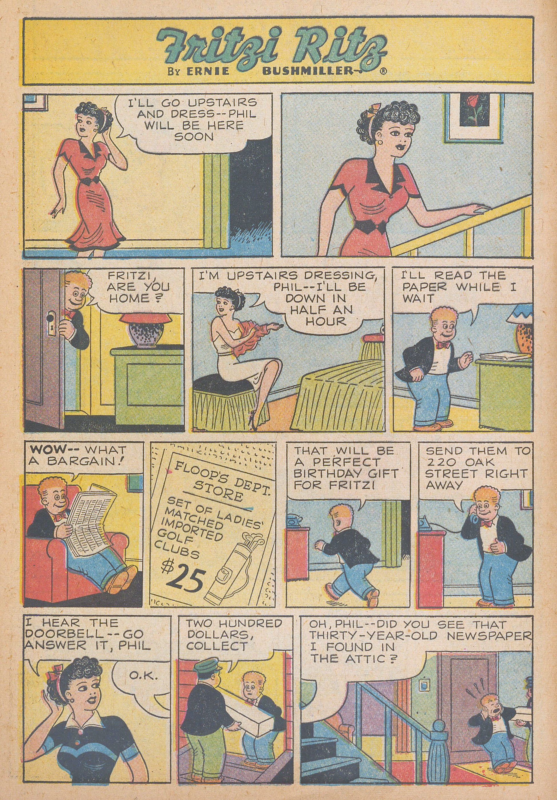 Read online Fritzi Ritz (1953) comic -  Issue #54 - 8