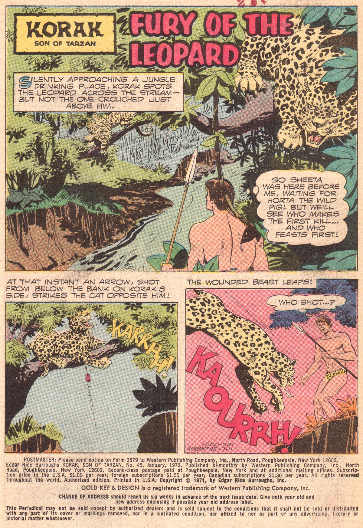 Read online Korak, Son of Tarzan (1964) comic -  Issue #45 - 3