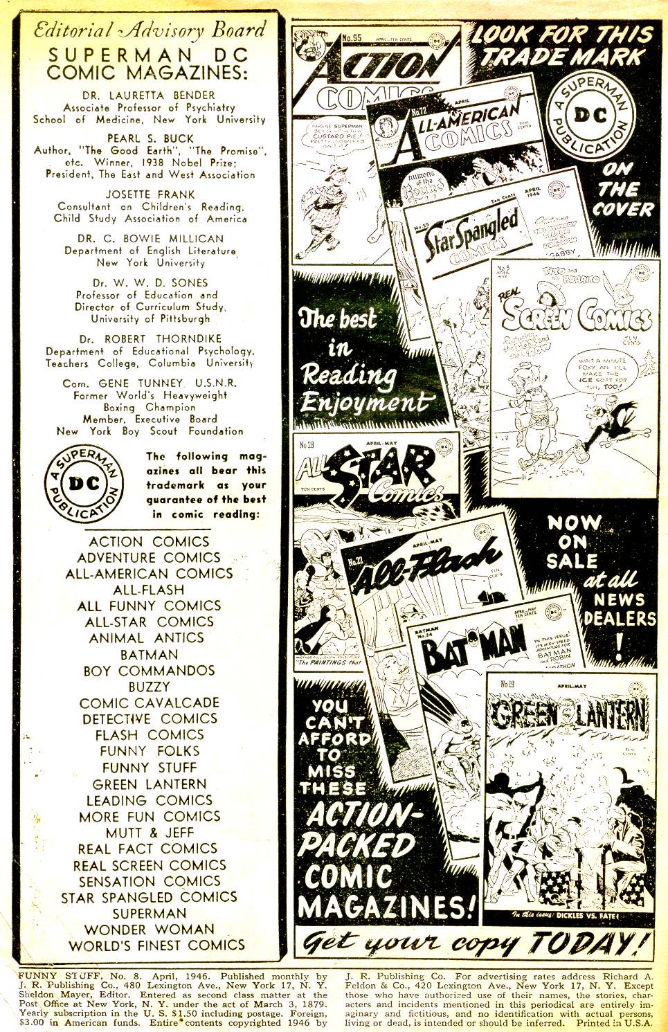 Read online Funny Stuff comic -  Issue #8 - 2