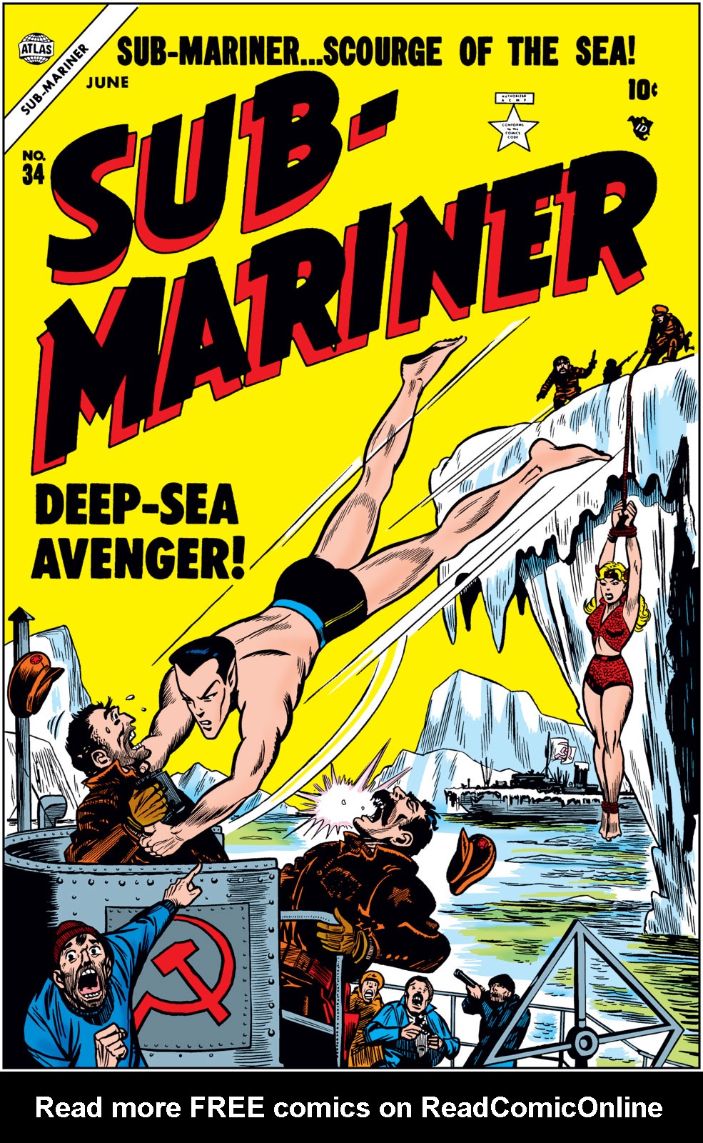 Read online Sub-Mariner Comics comic -  Issue #34 - 1