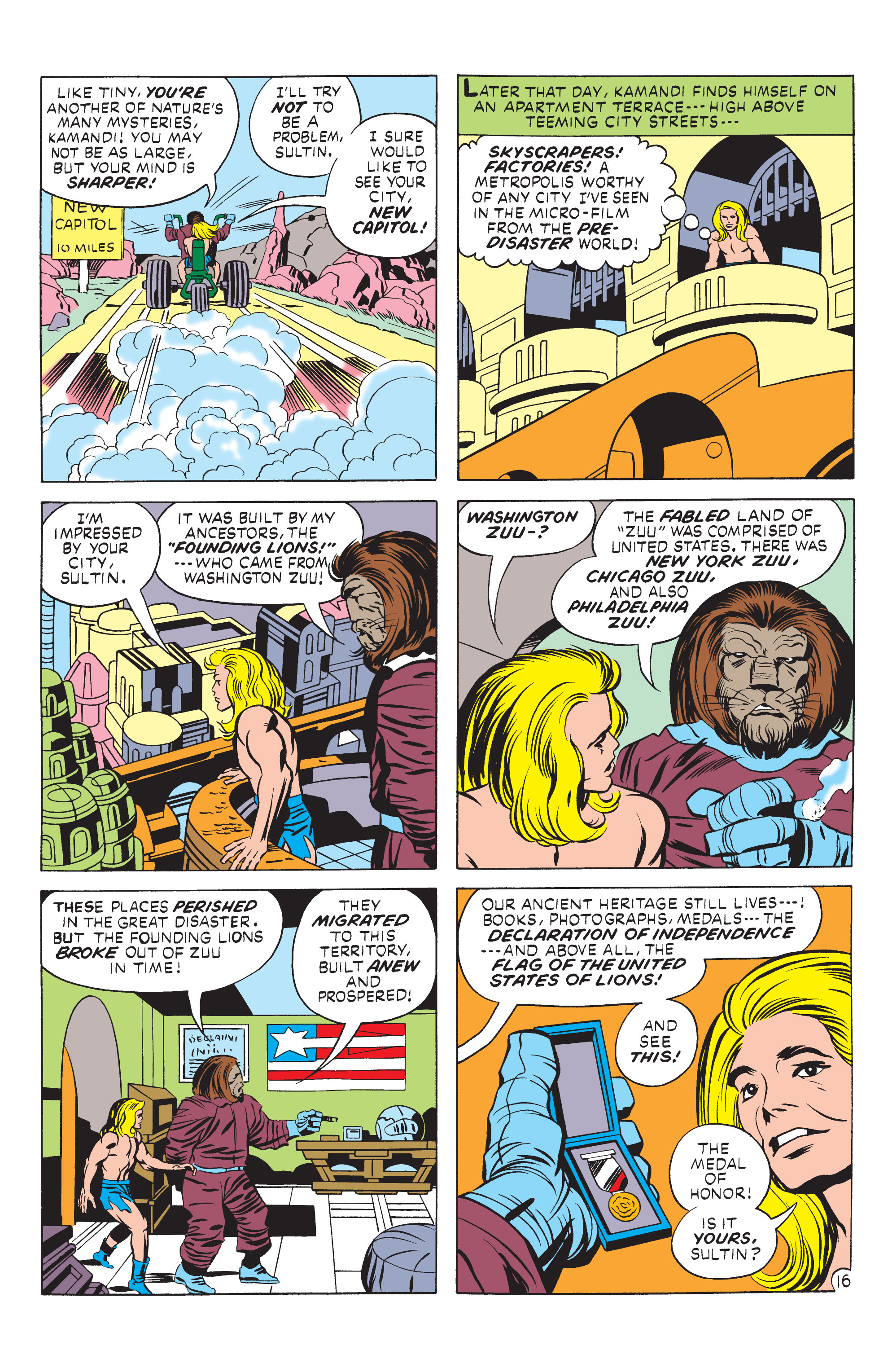 Read online Kamandi, The Last Boy On Earth comic -  Issue #7 - 16